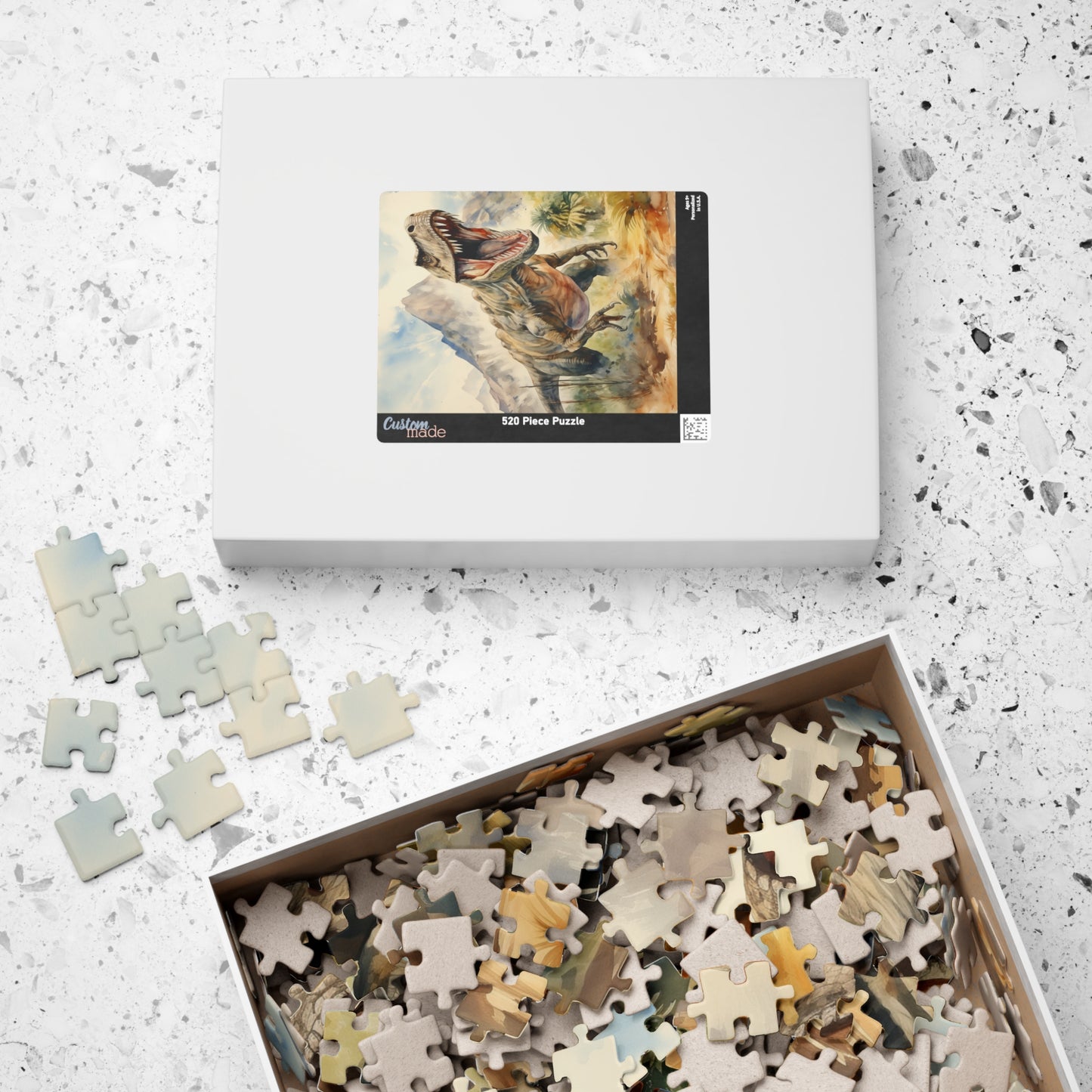 T-Rex Roaring Jigsaw Puzzle — 110–1014 Piece Dinosaur Puzzle (110/252/520/1014)