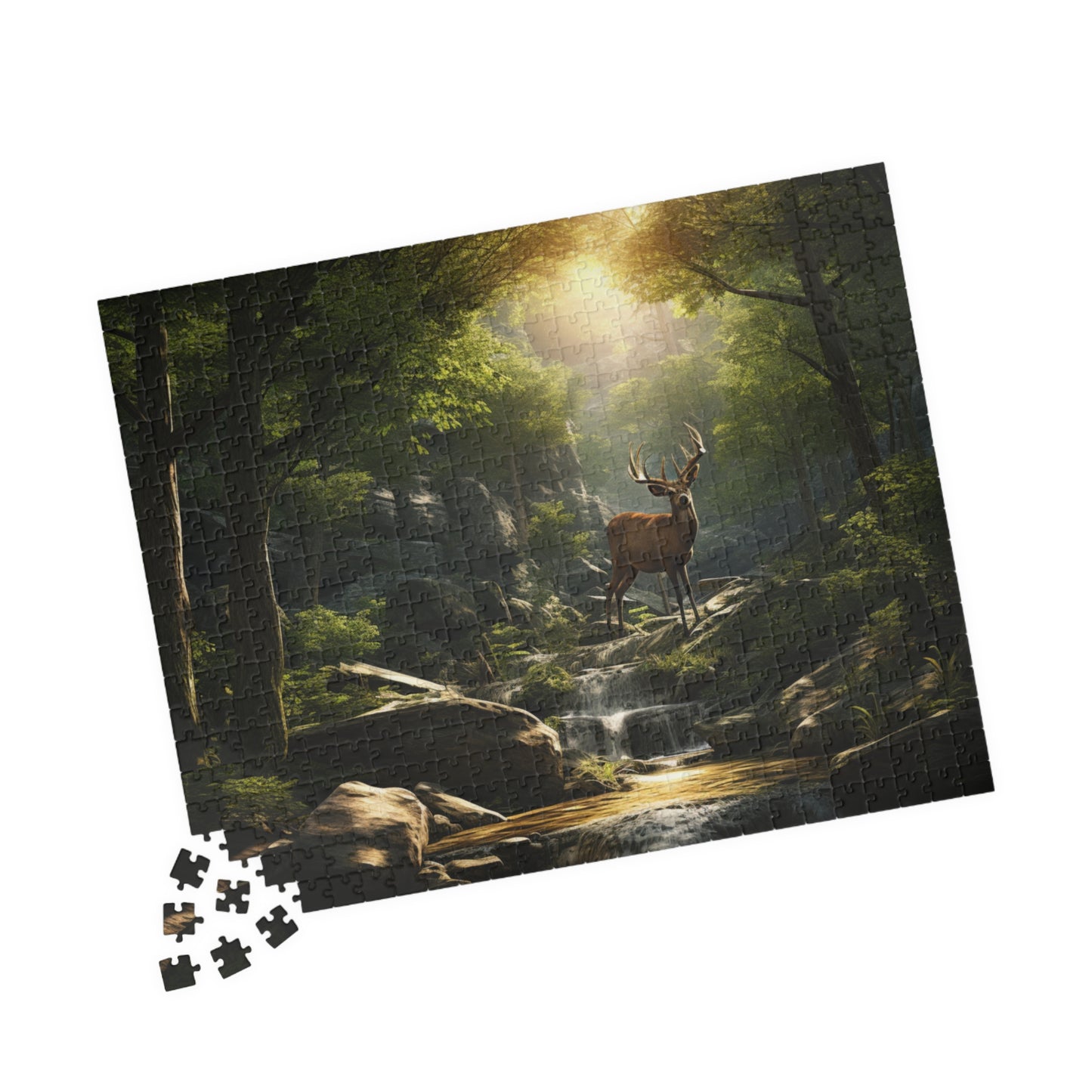 Deer Buck Puzzle — 110/252/520/1014-Piece Scenic Wildlife Jigsaw