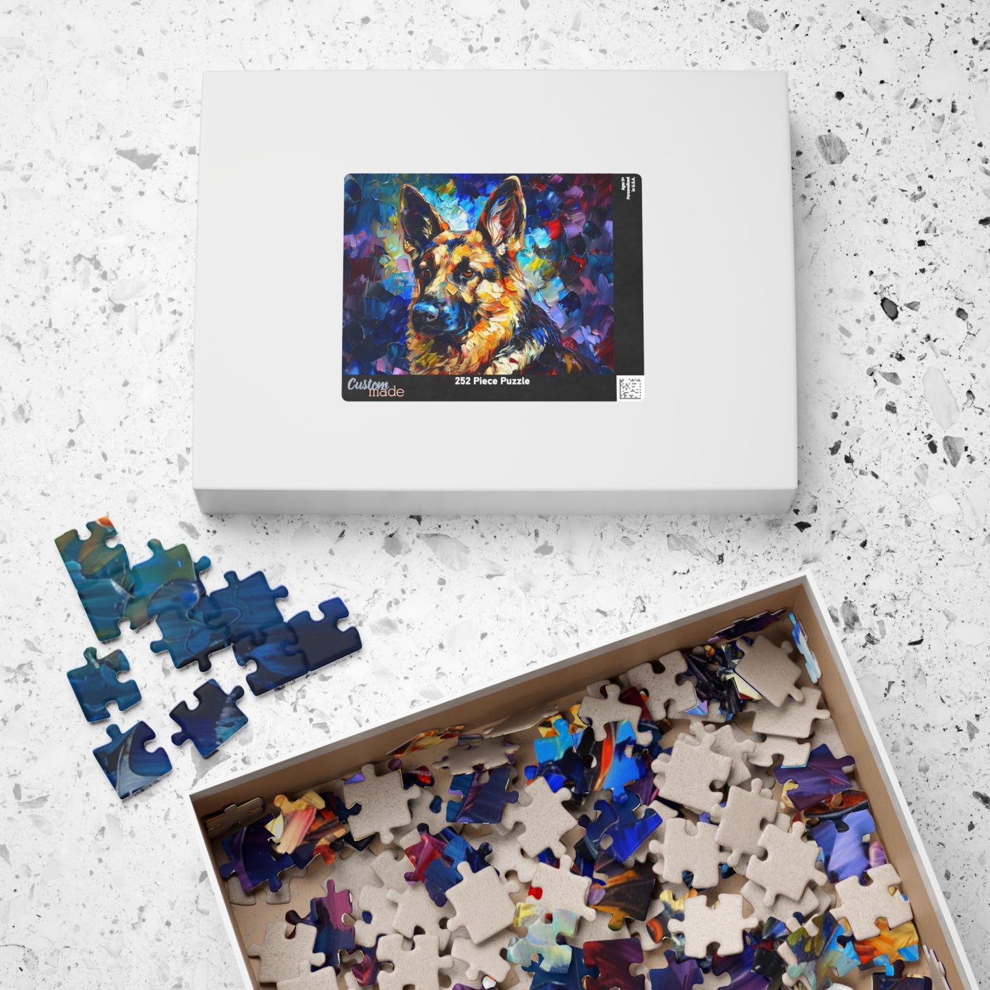 German Shepherd Puzzle (110, 252, 500, 1014-piece) Family Pet Canine K9 K-9 Guard Dog Man's Best Friend Companion Partner Officer 1000 500