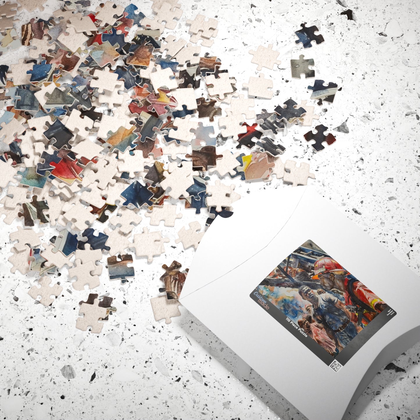 African American Firefighter Puzzle #2 (110, 252, 520, 1014-piece) America's Bravest Jig Saw 1000 500 Tabletop Games Black Firemen Fireman