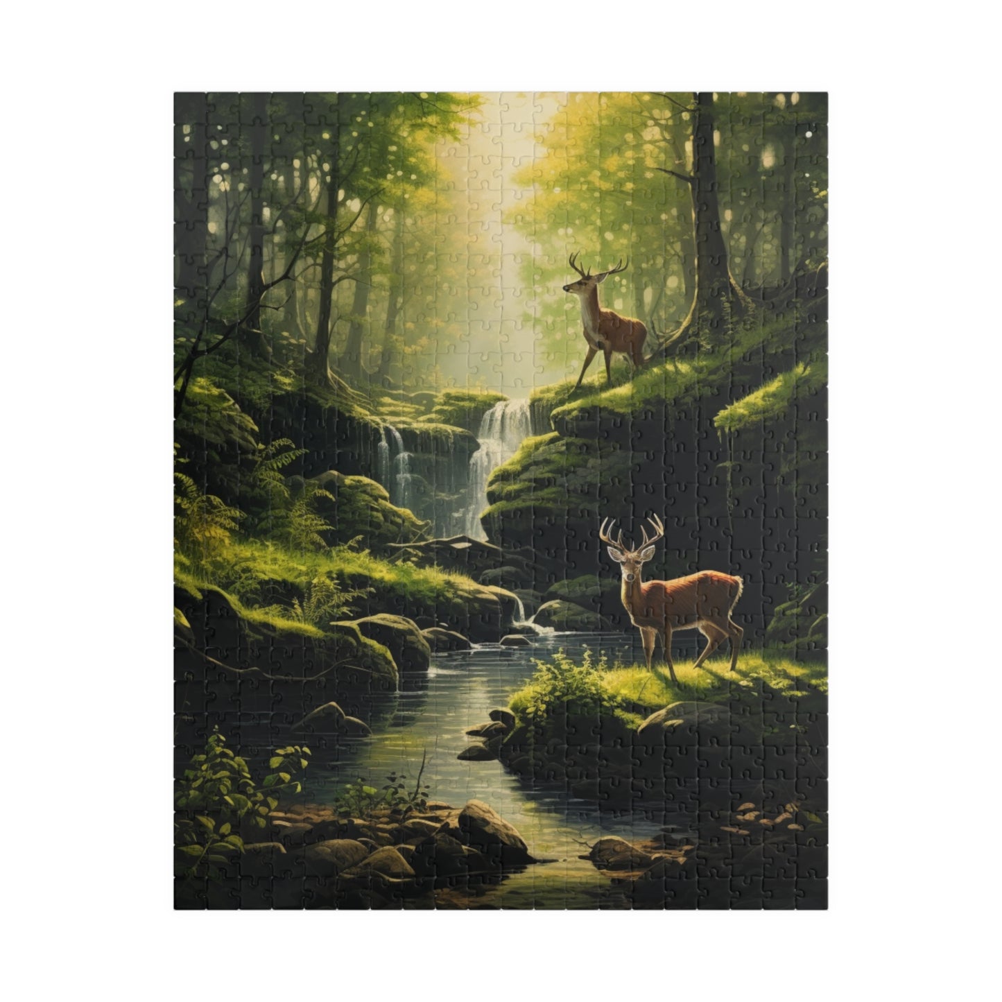 Wilderness Bucks Jigsaw Puzzle — Scenic Deer Landscape (110–1014 Pieces)