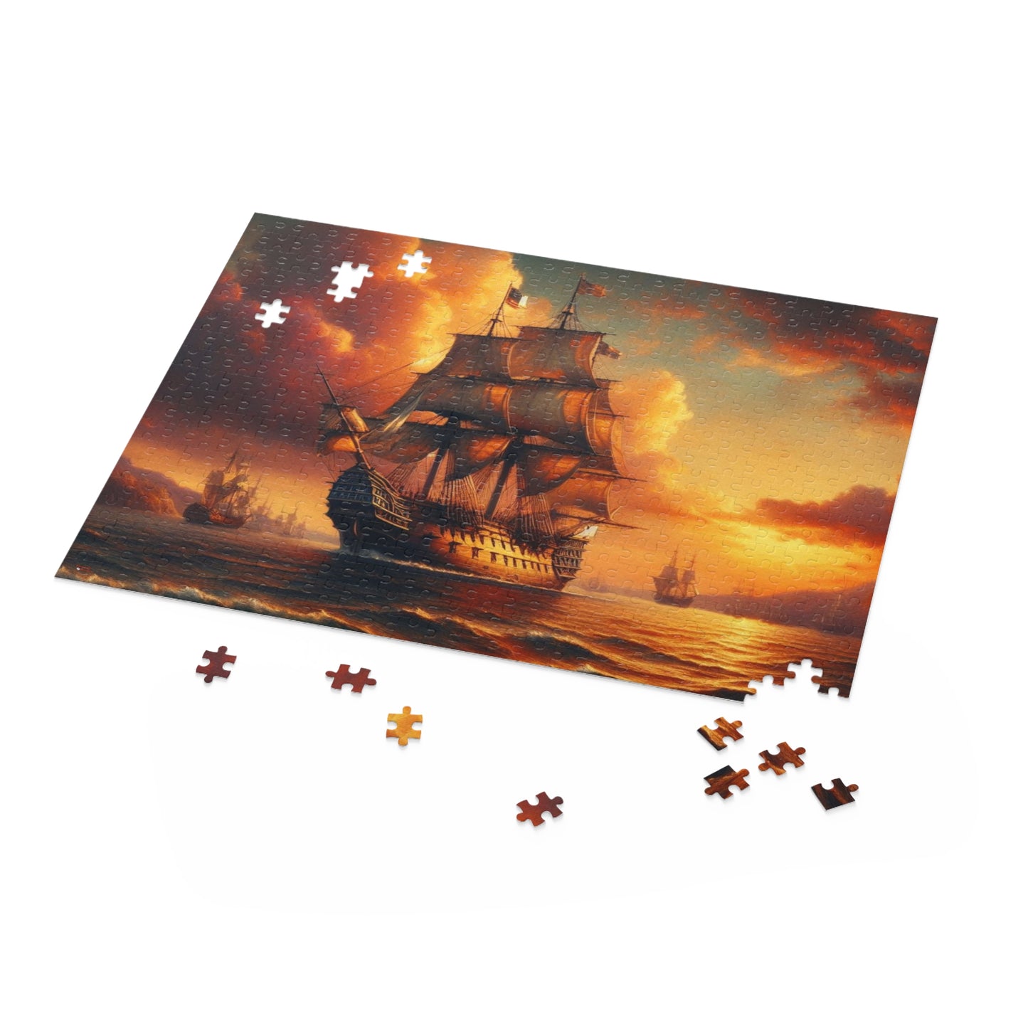 Sailing Ships Jigsaw Puzzle Set, 8-16 inches, 120 to 500 pieces, Gift-Ready Packaging