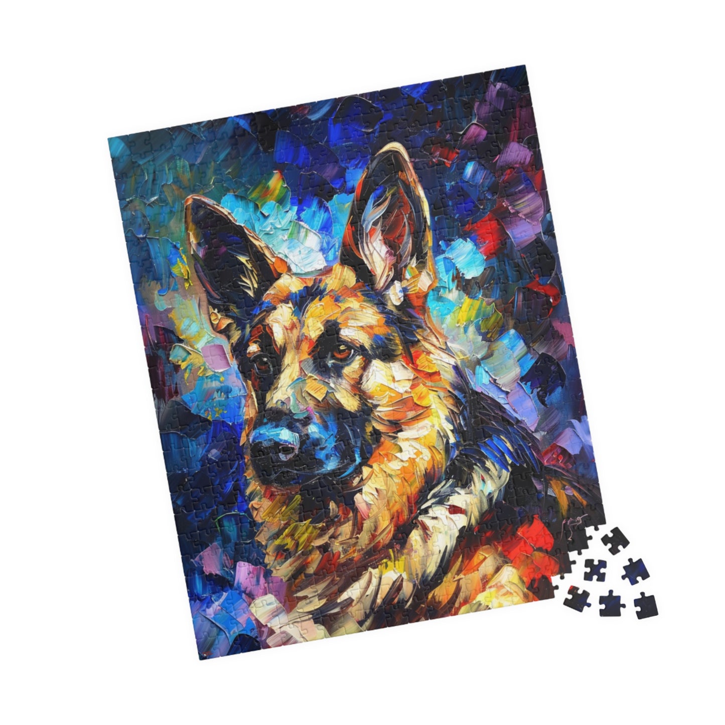 German Shepherd Puzzle (110, 252, 500, 1014-piece) Family Pet Canine K9 K-9 Guard Dog Man's Best Friend Companion Partner Officer 1000 500