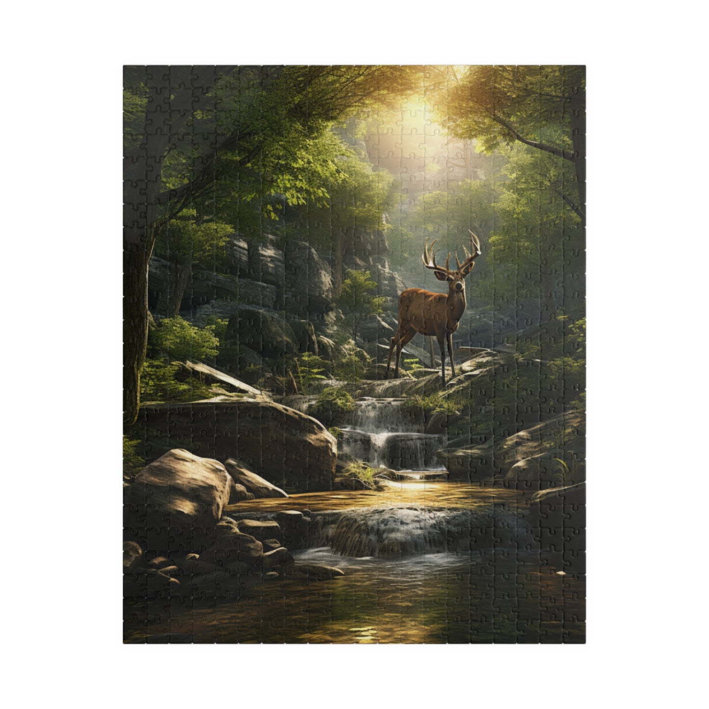 Deer Buck Puzzle — 110/252/520/1014-Piece Scenic Wildlife Jigsaw