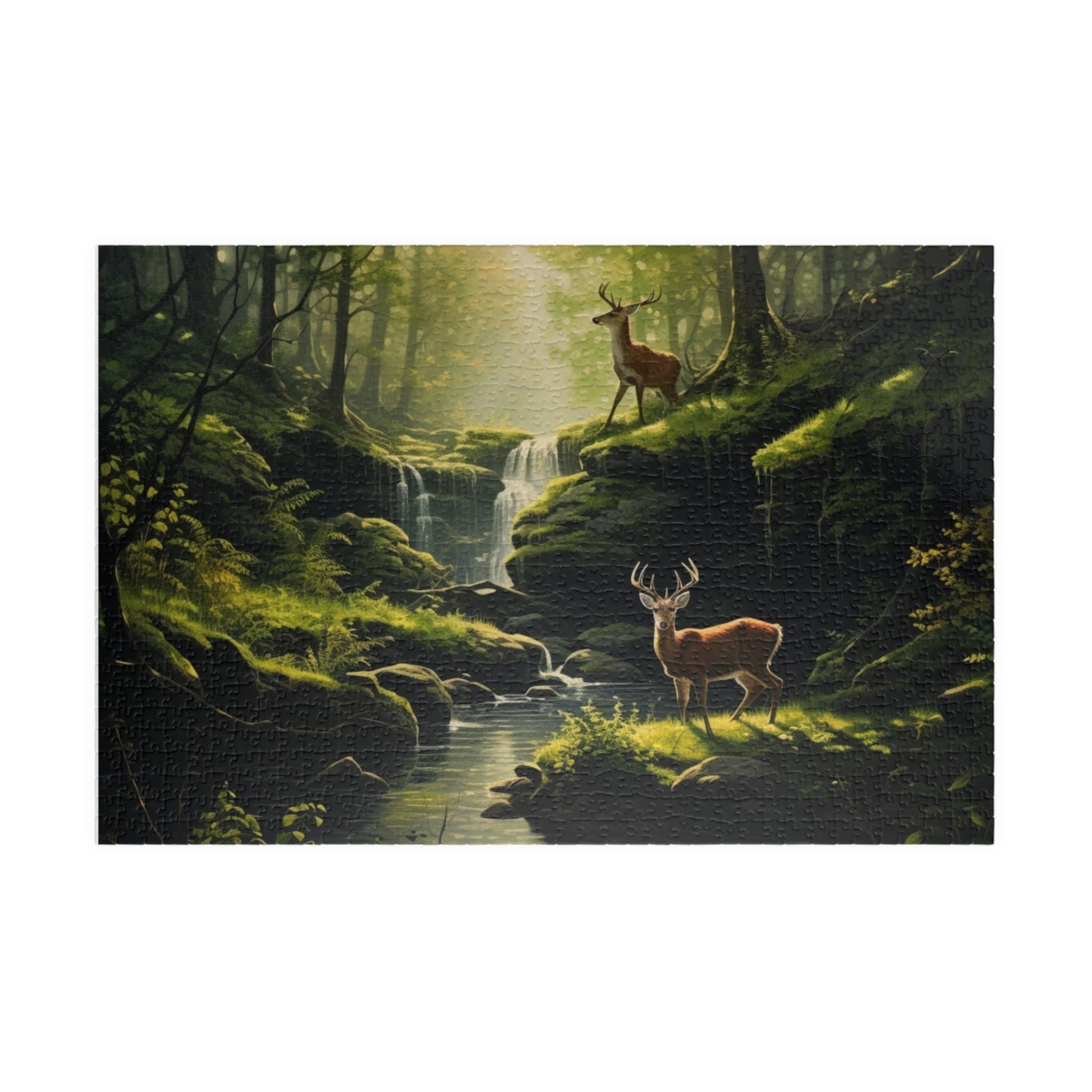 Wilderness Bucks Jigsaw Puzzle — Scenic Deer Landscape (110–1014 Pieces)