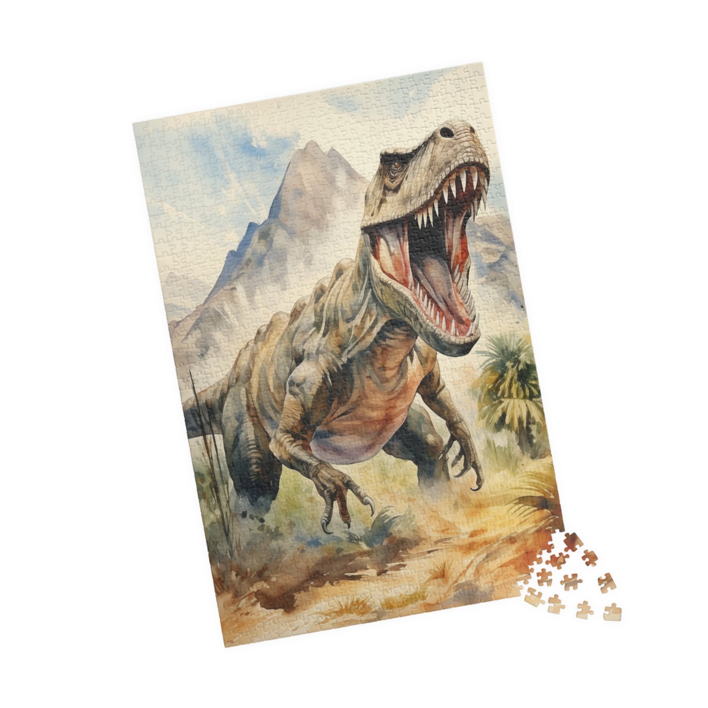 T-Rex Roaring Jigsaw Puzzle — 110–1014 Piece Dinosaur Puzzle (110/252/520/1014)
