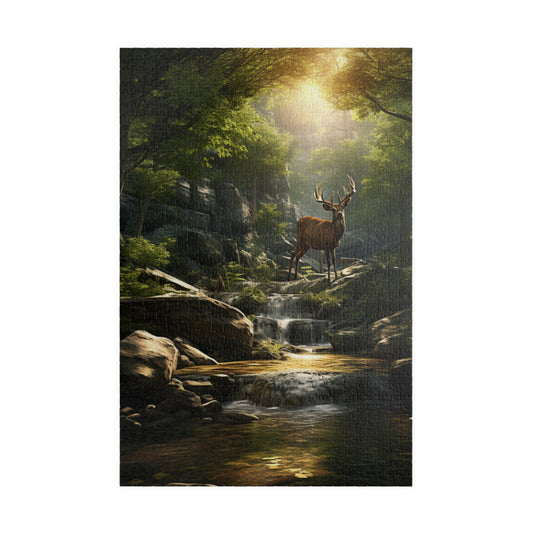 Deer Buck Puzzle — 110/252/520/1014-Piece Scenic Wildlife Jigsaw
