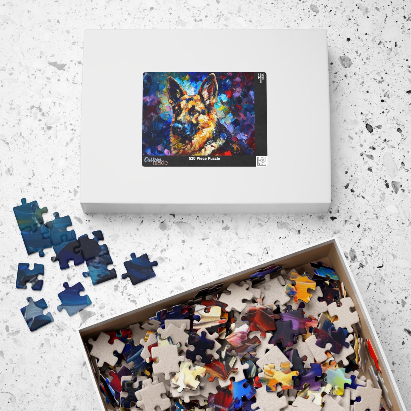 German Shepherd Puzzle (110, 252, 500, 1014-piece) Family Pet Canine K9 K-9 Guard Dog Man's Best Friend Companion Partner Officer 1000 500