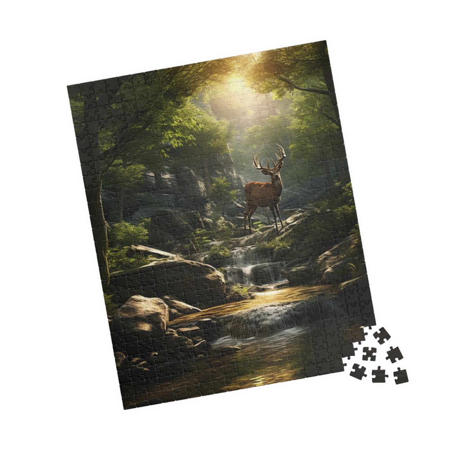 Deer Buck Puzzle — 110/252/520/1014-Piece Scenic Wildlife Jigsaw
