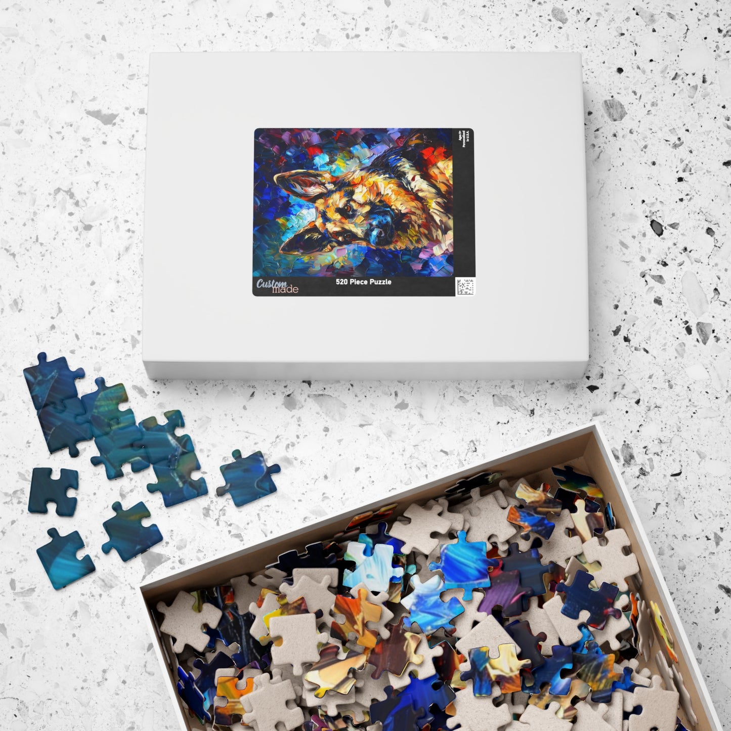German Shepherd Puzzle (110, 252, 500, 1014-piece) Family Pet Canine K9 K-9 Guard Dog Man's Best Friend Companion Partner Officer 1000 500