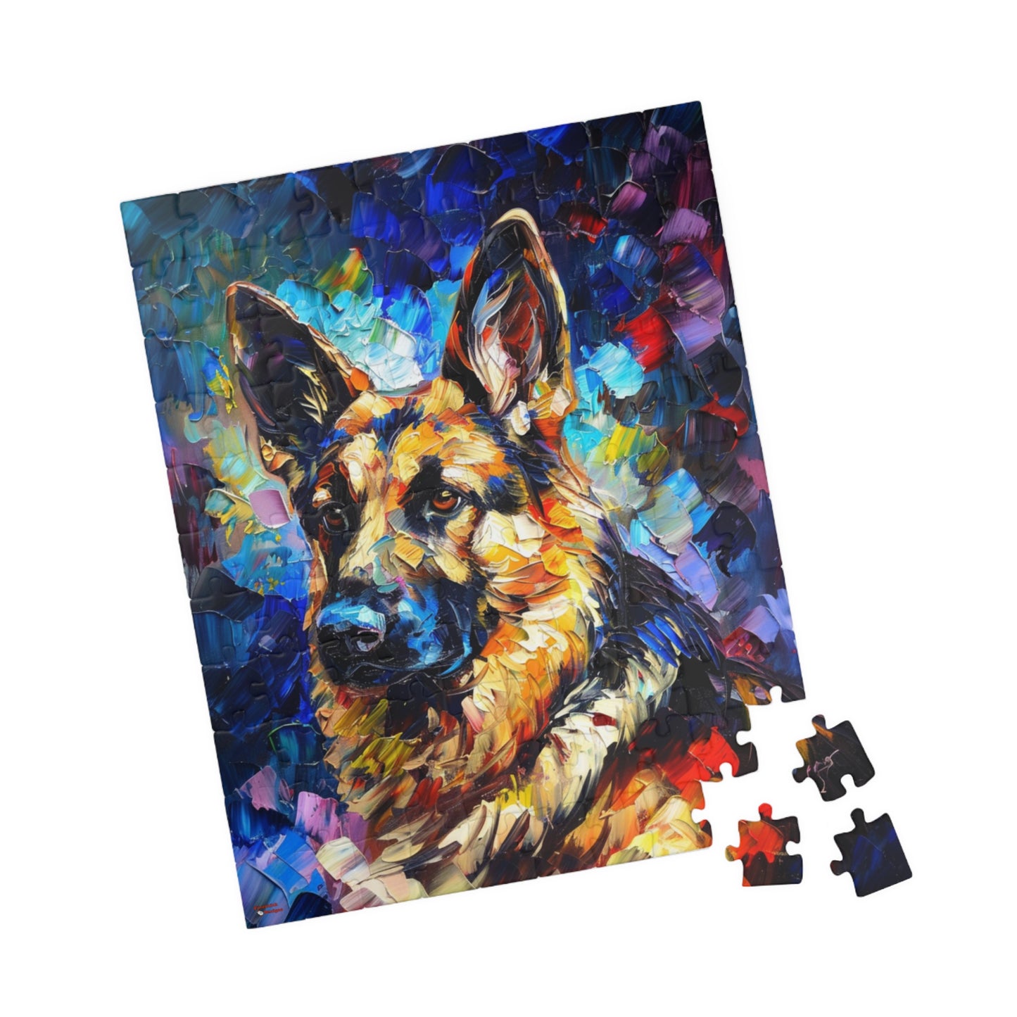 German Shepherd Puzzle (110, 252, 500, 1014-piece) Family Pet Canine K9 K-9 Guard Dog Man's Best Friend Companion Partner Officer 1000 500