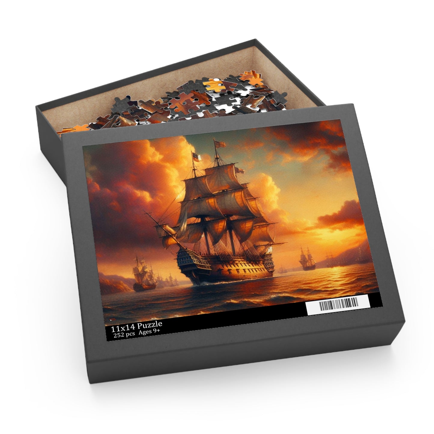 Sailing Ships Jigsaw Puzzle Set, 8-16 inches, 120 to 500 pieces, Gift-Ready Packaging