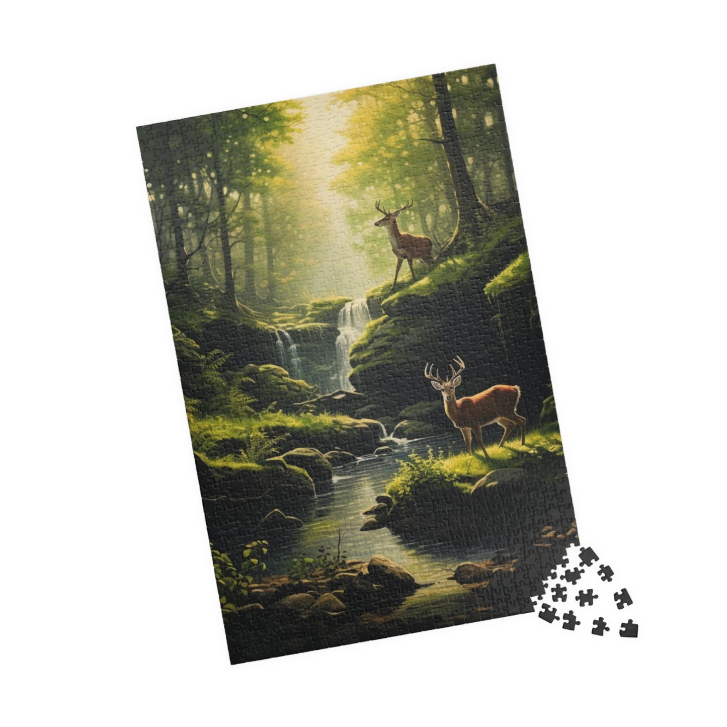 Wilderness Bucks Jigsaw Puzzle — Scenic Deer Landscape (110–1014 Pieces)
