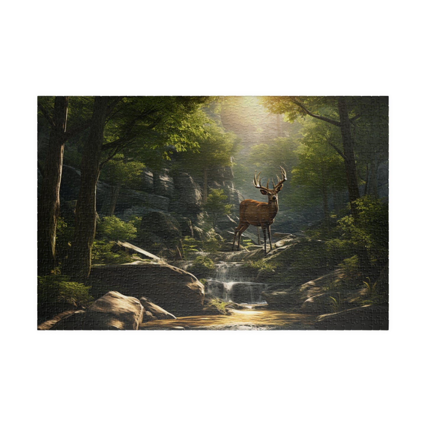 Deer Buck Puzzle — 110/252/520/1014-Piece Scenic Wildlife Jigsaw