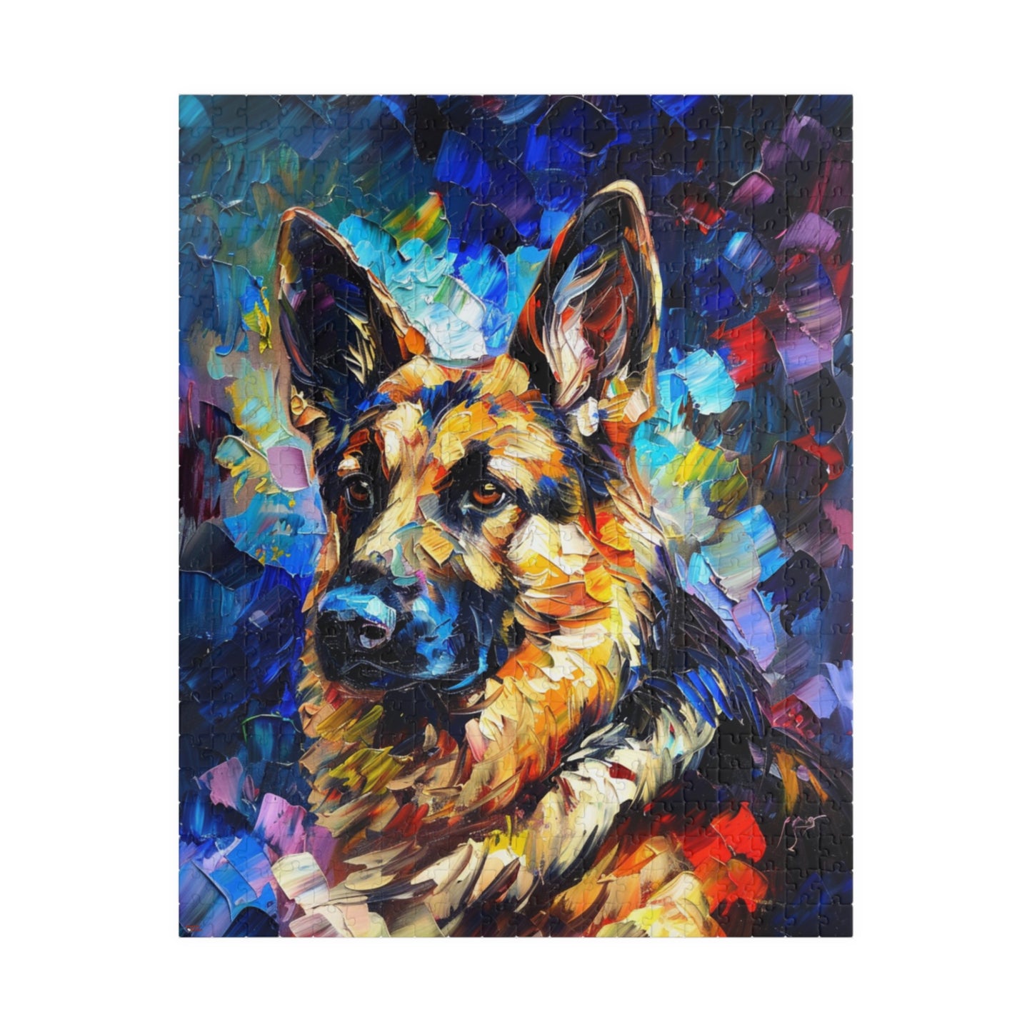 German Shepherd Puzzle (110, 252, 500, 1014-piece) Family Pet Canine K9 K-9 Guard Dog Man's Best Friend Companion Partner Officer 1000 500
