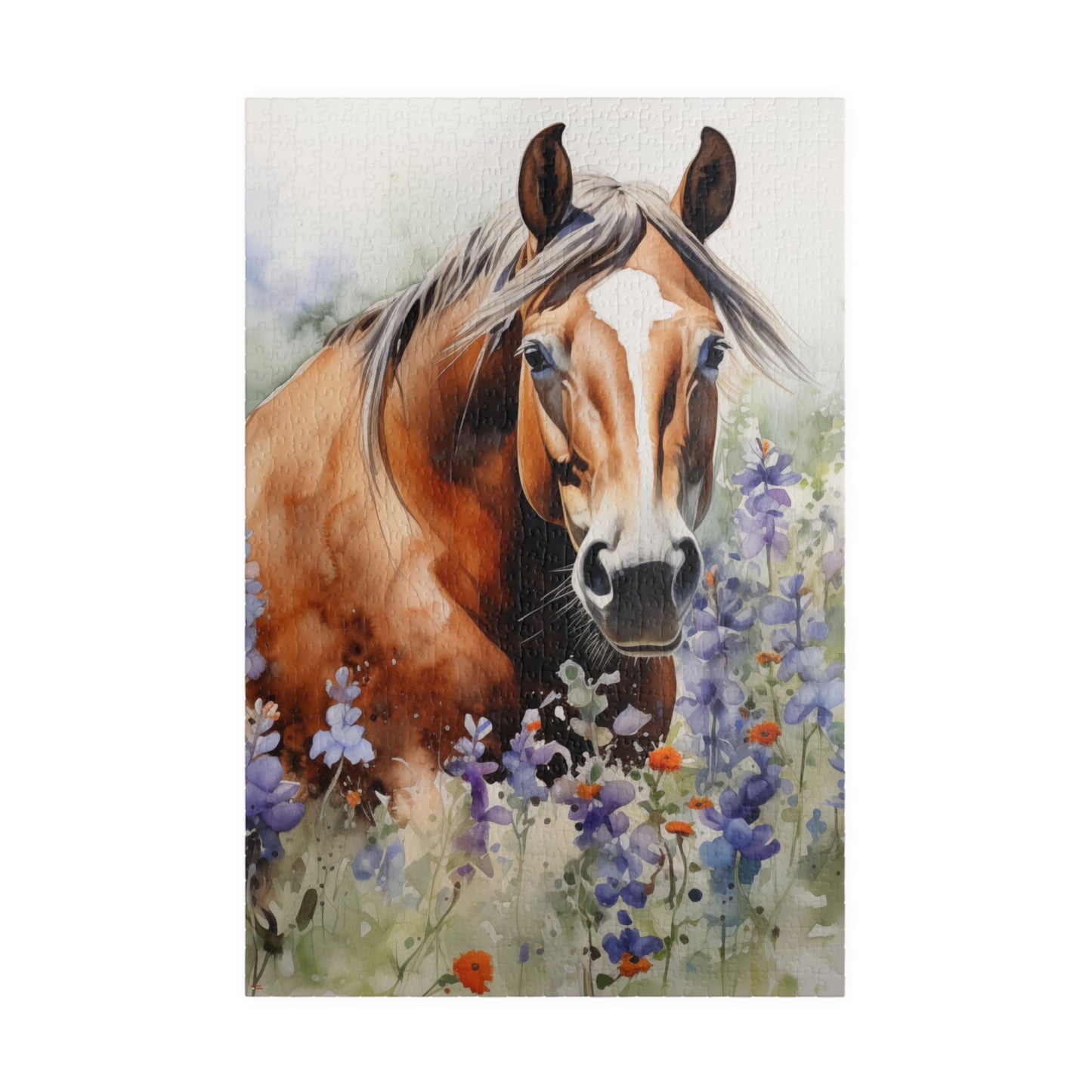 American Quarter Horse Stallion Puzzle (110, 252, 520, 1014-piece) Equestrian Animal Equine Pony Stallion Mare Racehorse Tabletop Game Jig Saw