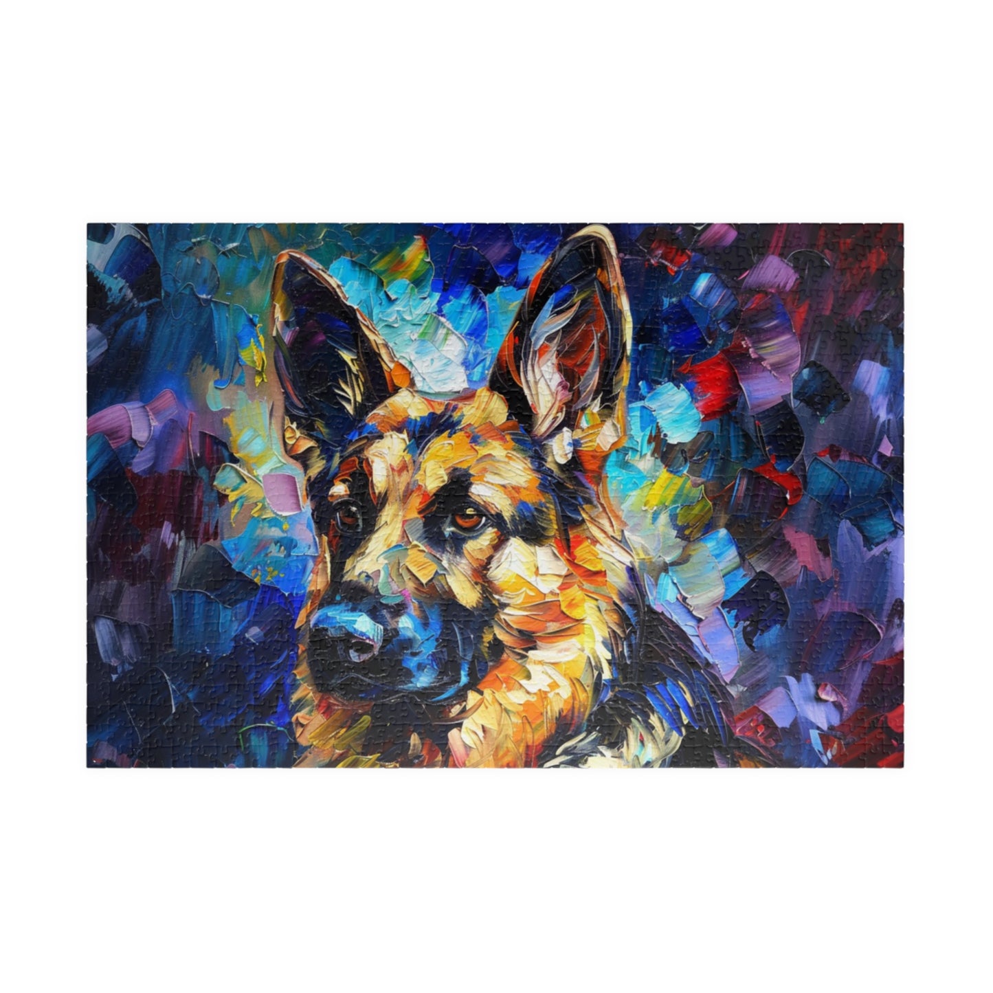 German Shepherd Puzzle (110, 252, 500, 1014-piece) Family Pet Canine K9 K-9 Guard Dog Man's Best Friend Companion Partner Officer 1000 500