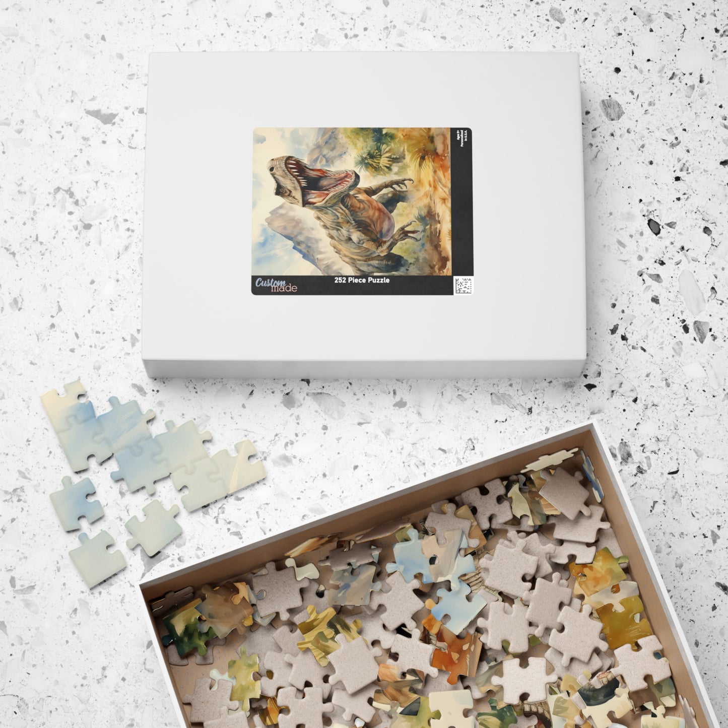 T-Rex Roaring Jigsaw Puzzle — 110–1014 Piece Dinosaur Puzzle (110/252/520/1014)