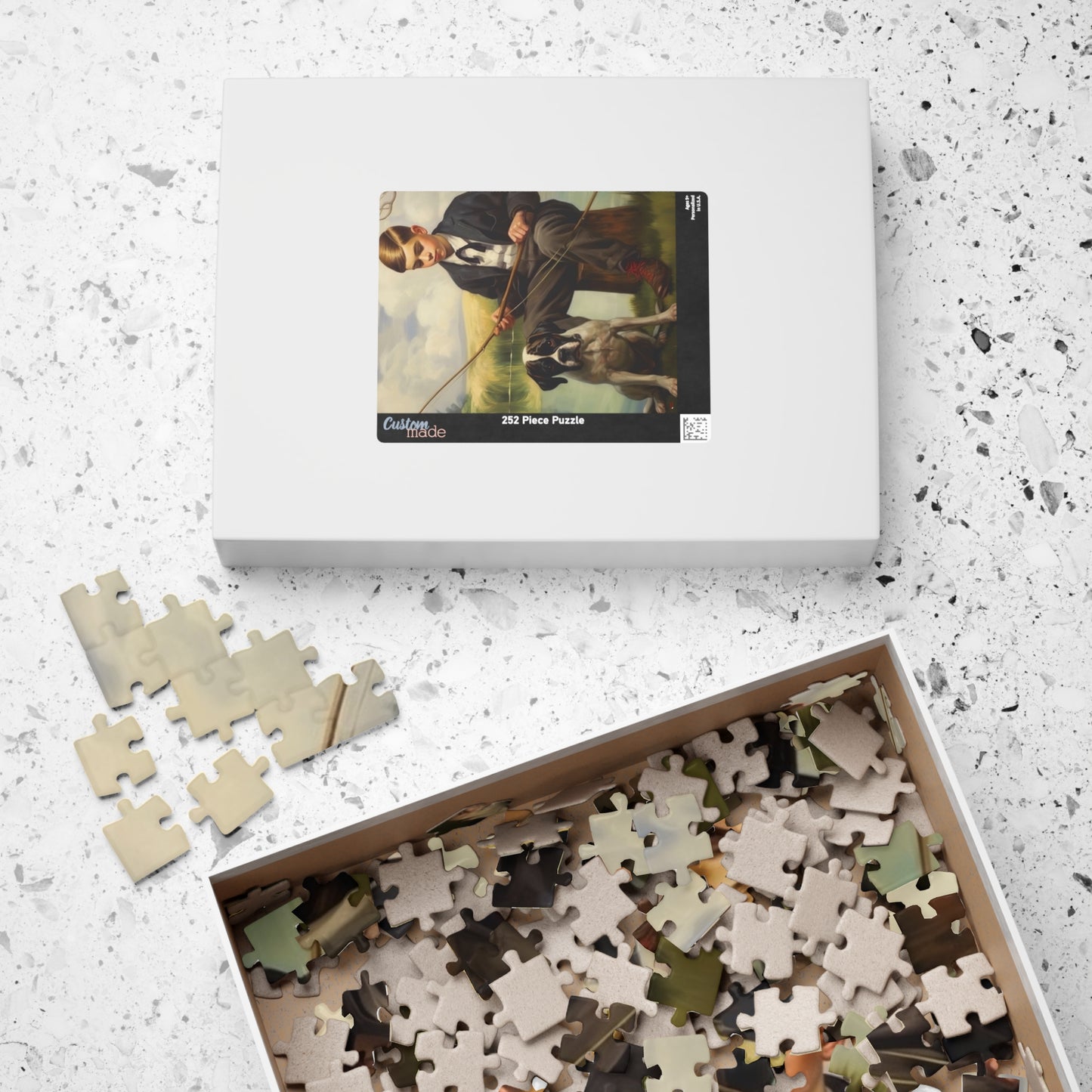 A Boy and His Boxer Puzzle — Jigsaw for Dog Lovers