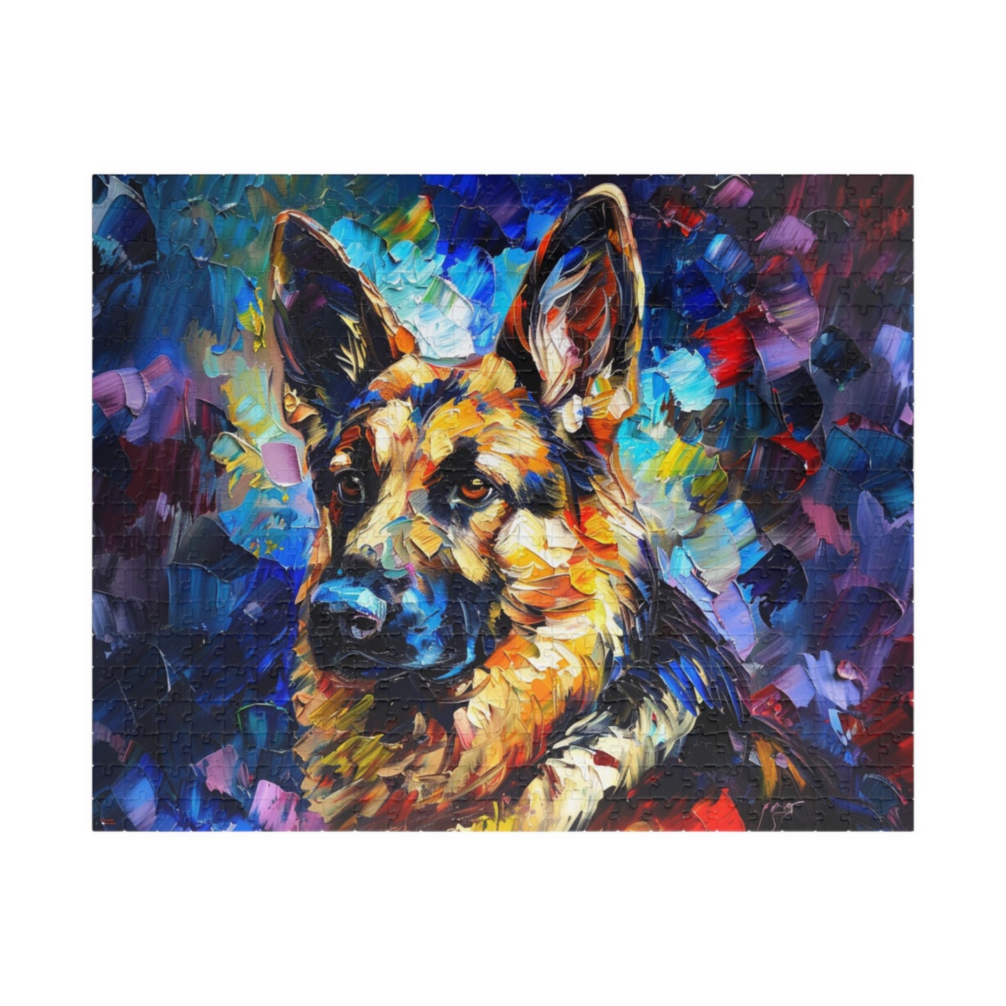 German Shepherd Puzzle (110, 252, 500, 1014-piece) Family Pet Canine K9 K-9 Guard Dog Man's Best Friend Companion Partner Officer 1000 500
