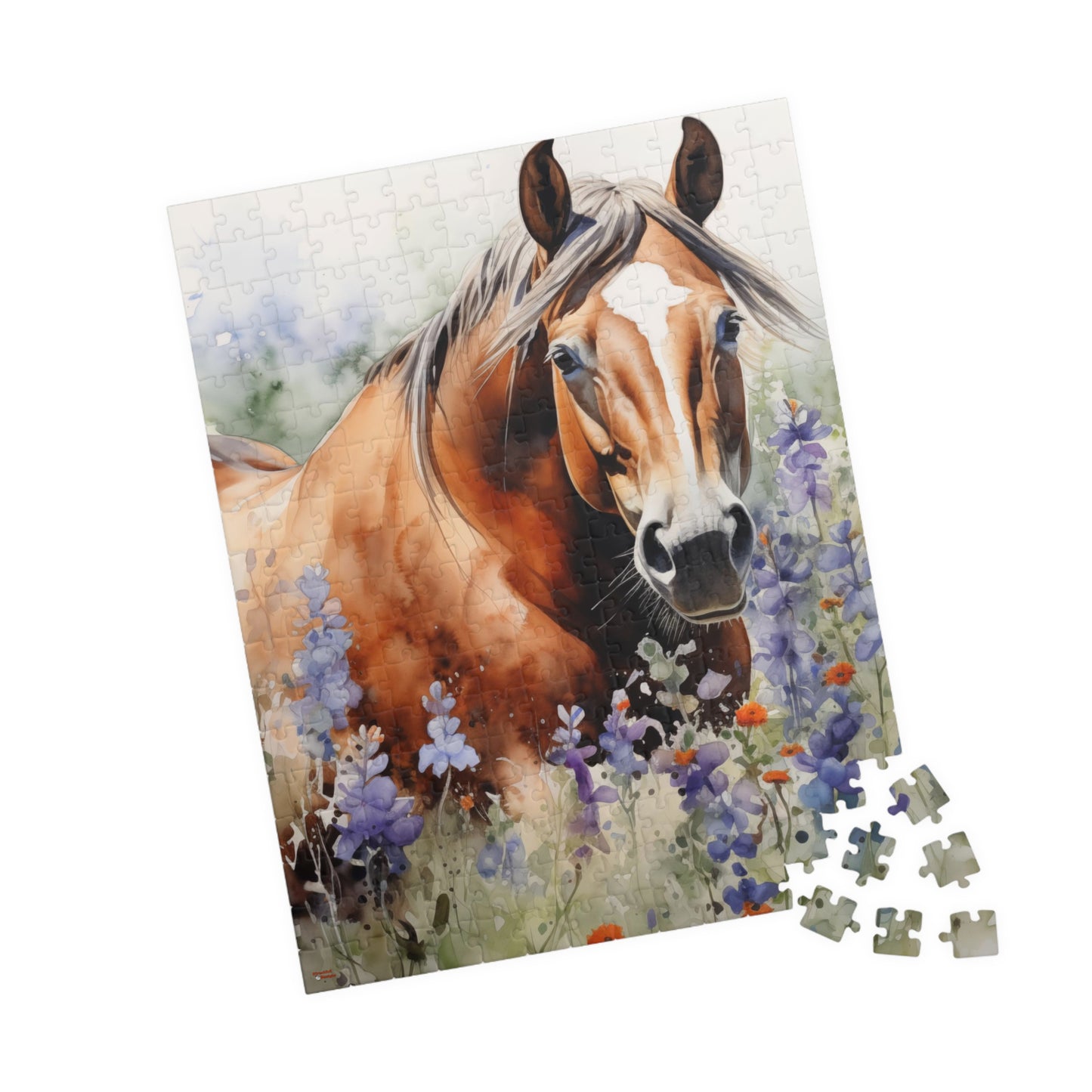American Quarter Horse Stallion Puzzle (110, 252, 520, 1014-piece) Equestrian Animal Equine Pony Stallion Mare Racehorse Tabletop Game Jig Saw