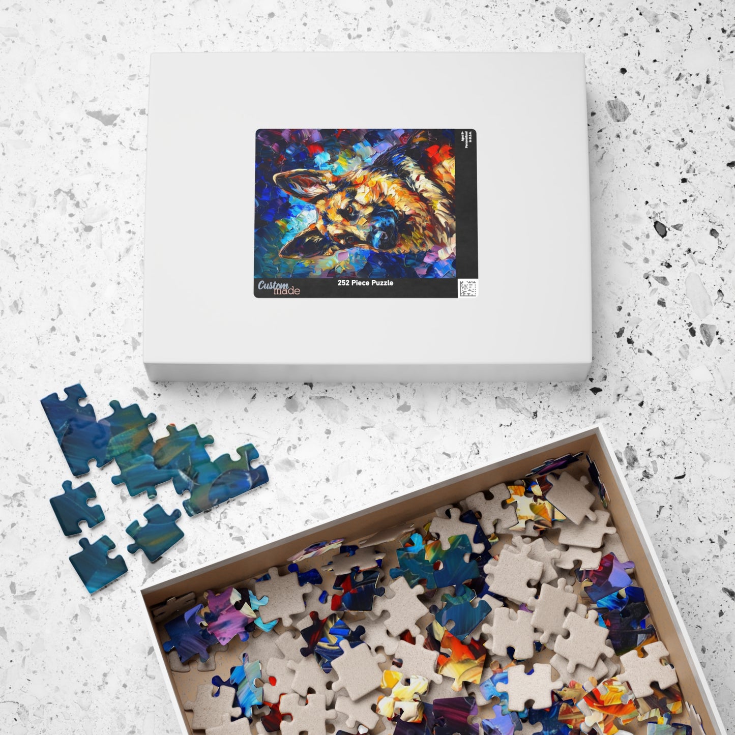 German Shepherd Puzzle (110, 252, 500, 1014-piece) Family Pet Canine K9 K-9 Guard Dog Man's Best Friend Companion Partner Officer 1000 500