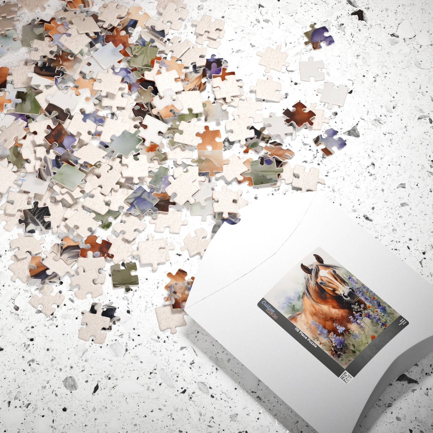 American Quarter Horse Stallion Puzzle (110, 252, 520, 1014-piece) Equestrian Animal Equine Pony Stallion Mare Racehorse Tabletop Game Jig Saw