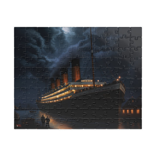 Titanic Moonlit Jigsaw Puzzle — RMS Titanic Night Scene (110–1014 pcs)