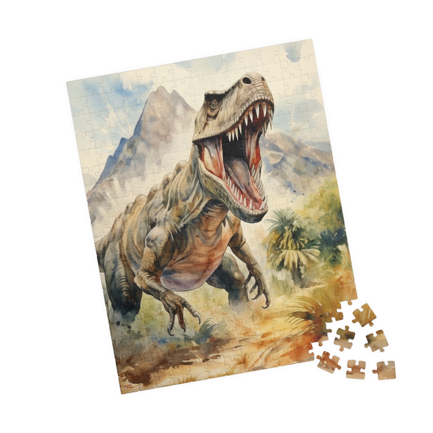 T-Rex Roaring Jigsaw Puzzle — 110–1014 Piece Dinosaur Puzzle (110/252/520/1014)