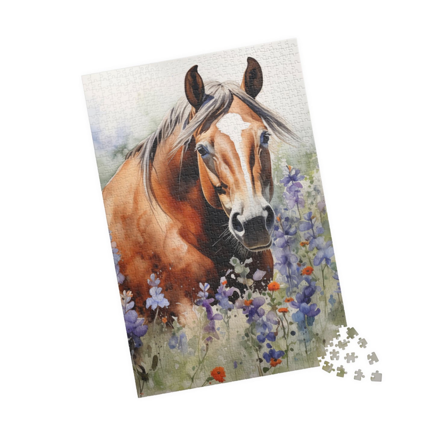American Quarter Horse Stallion Puzzle (110, 252, 520, 1014-piece) Equestrian Animal Equine Pony Stallion Mare Racehorse Tabletop Game Jig Saw