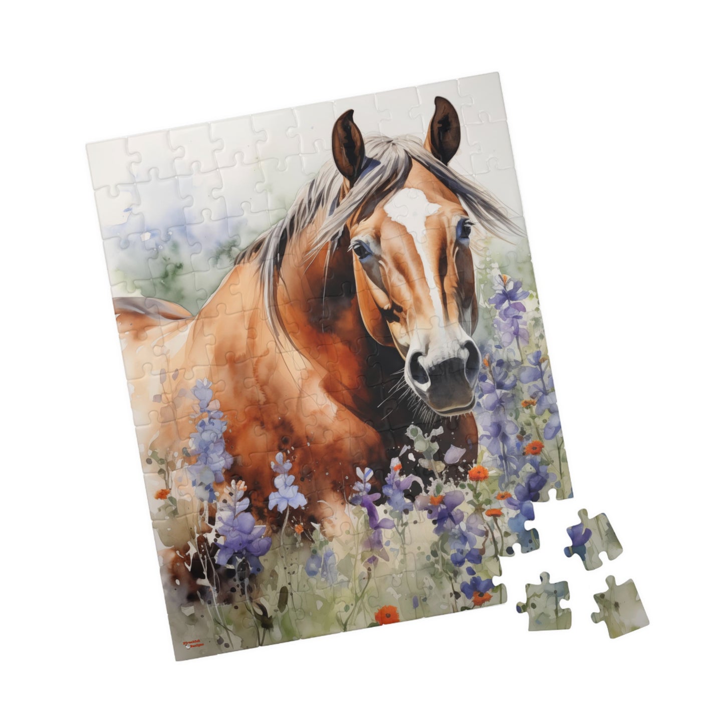 American Quarter Horse Stallion Puzzle (110, 252, 520, 1014-piece) Equestrian Animal Equine Pony Stallion Mare Racehorse Tabletop Game Jig Saw