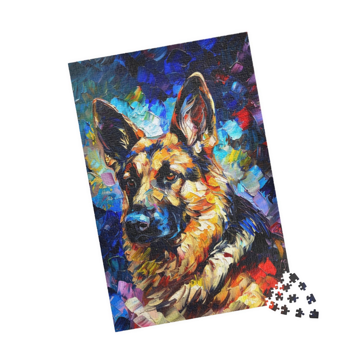 German Shepherd Puzzle (110, 252, 500, 1014-piece) Family Pet Canine K9 K-9 Guard Dog Man's Best Friend Companion Partner Officer 1000 500