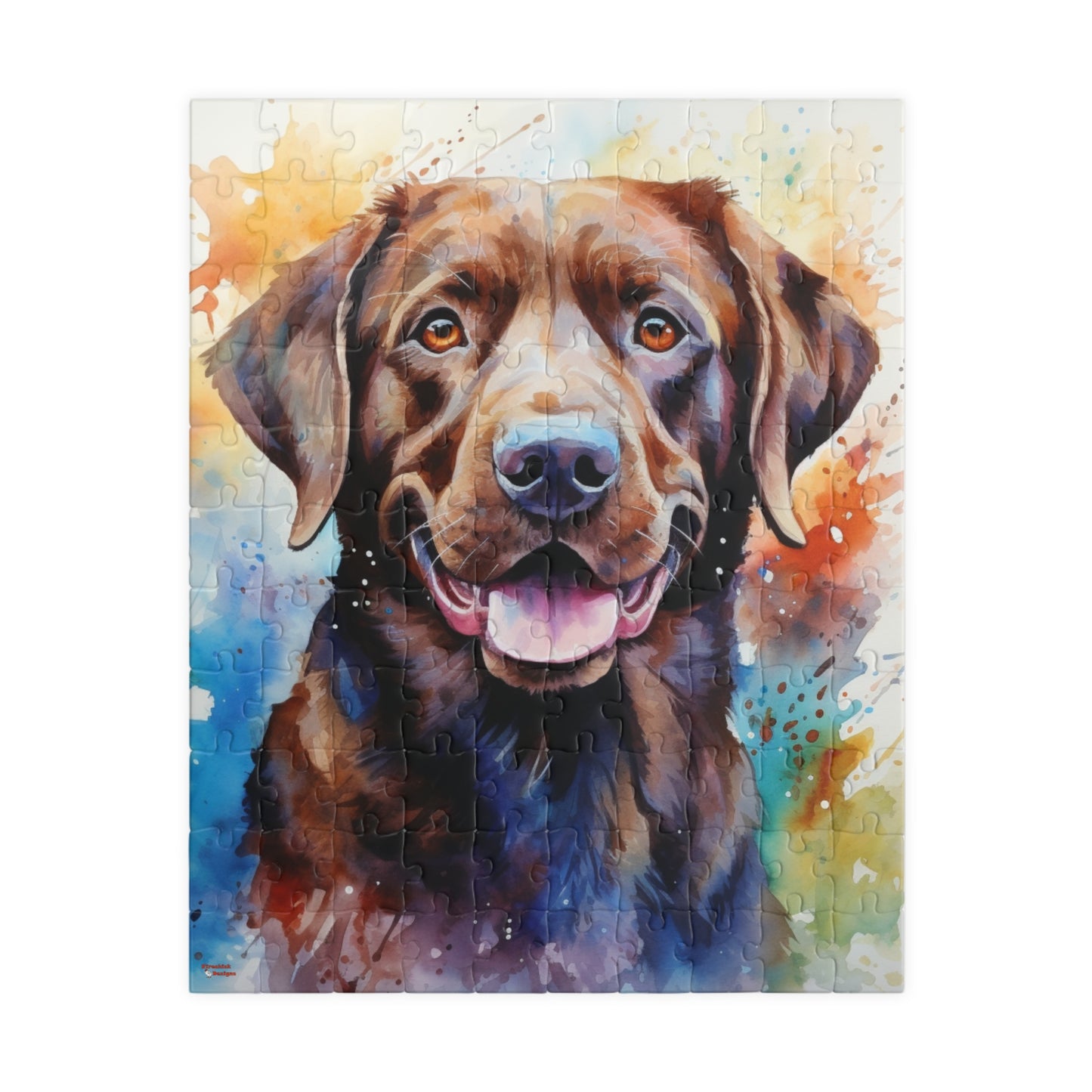 Labrador Retriever Puzzle (110, 252, 520, 1014-piece) Watercolor Family Pet Canine K9 Jigsaw Jig Saw Indoor Games Kids Adults