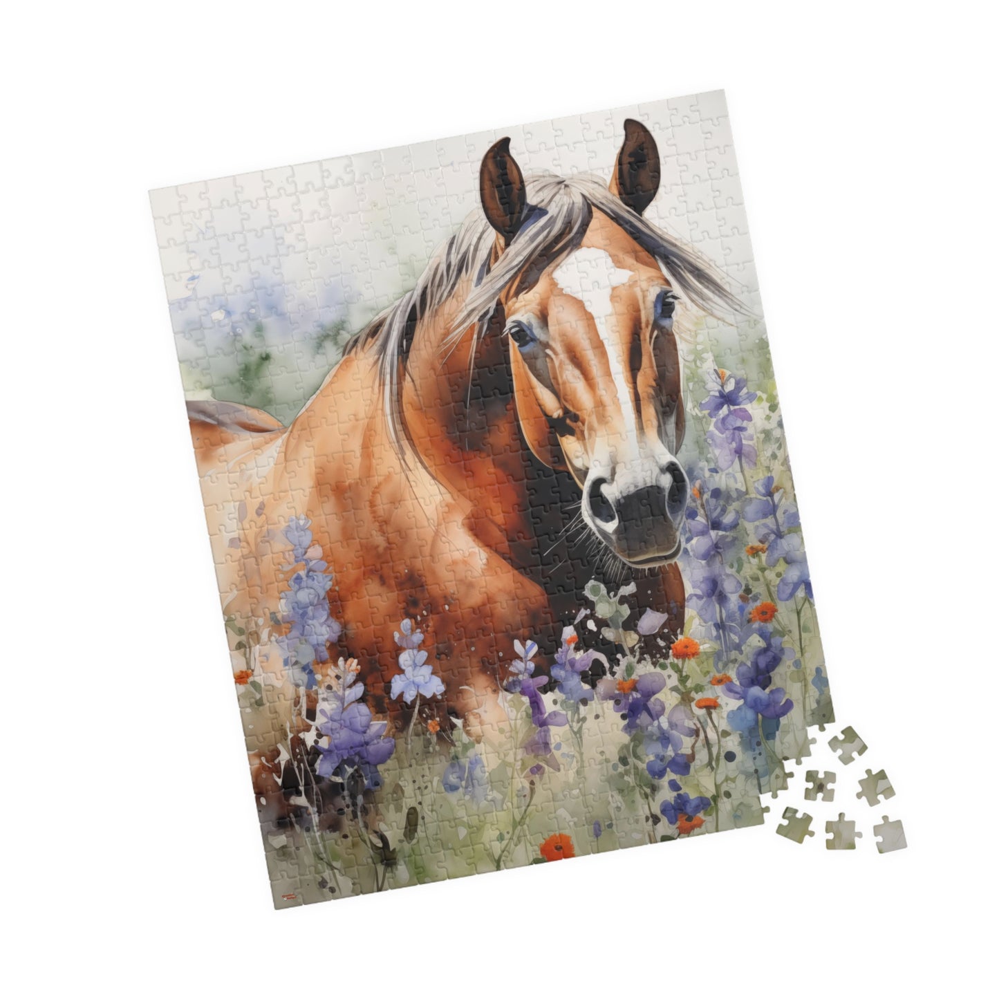 American Quarter Horse Stallion Puzzle (110, 252, 520, 1014-piece) Equestrian Animal Equine Pony Stallion Mare Racehorse Tabletop Game Jig Saw