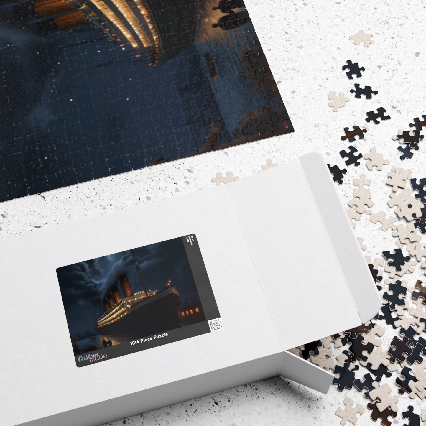 Titanic Moonlit Jigsaw Puzzle — RMS Titanic Night Scene (110–1014 pcs)