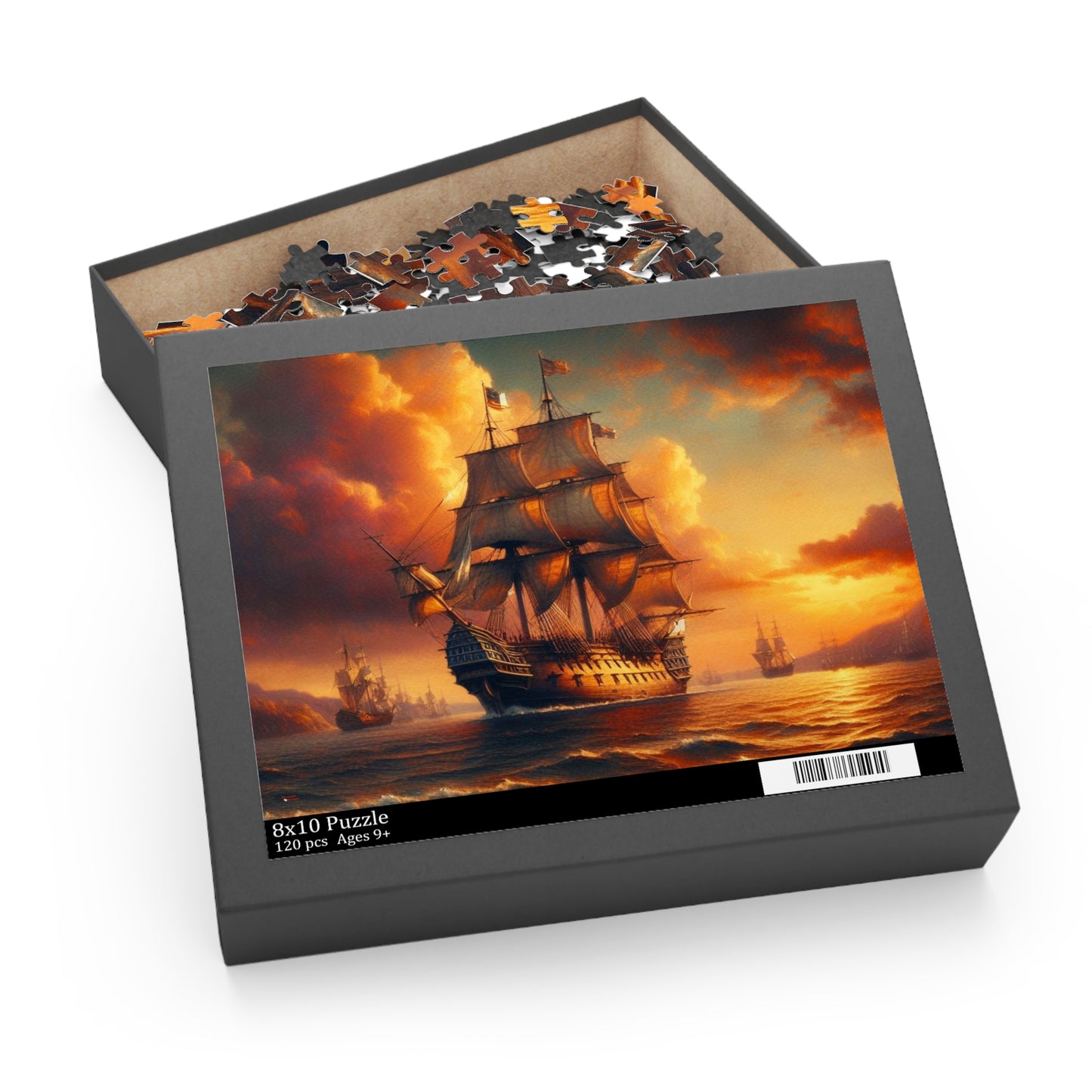 Sailing Ships Jigsaw Puzzle Set, 8-16 inches, 120 to 500 pieces, Gift-Ready Packaging