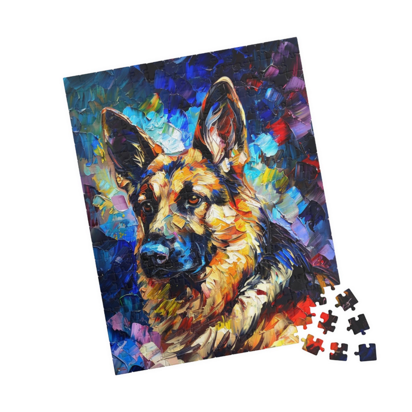 German Shepherd Puzzle (110, 252, 500, 1014-piece) Family Pet Canine K9 K-9 Guard Dog Man's Best Friend Companion Partner Officer 1000 500