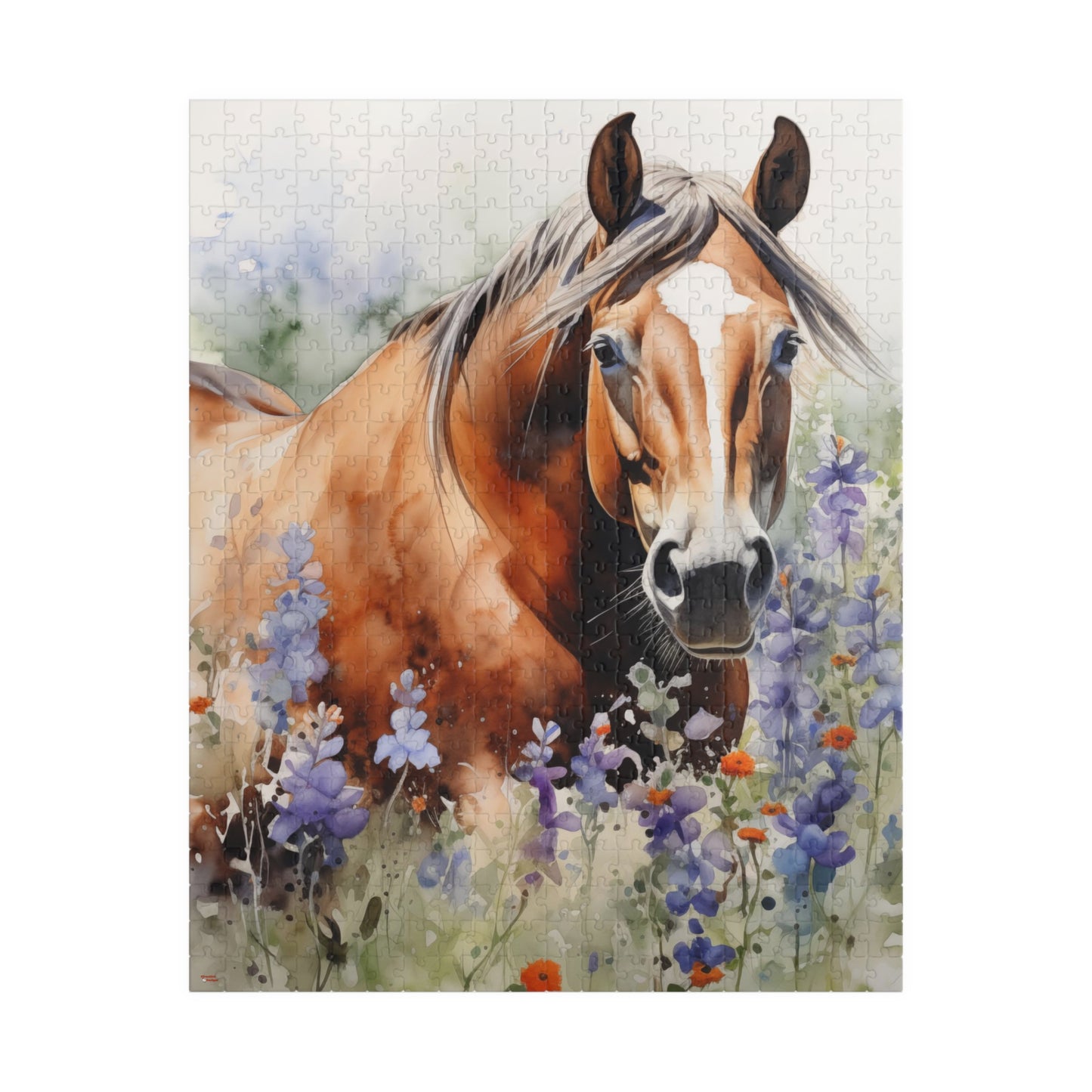 American Quarter Horse Stallion Puzzle (110, 252, 520, 1014-piece) Equestrian Animal Equine Pony Stallion Mare Racehorse Tabletop Game Jig Saw