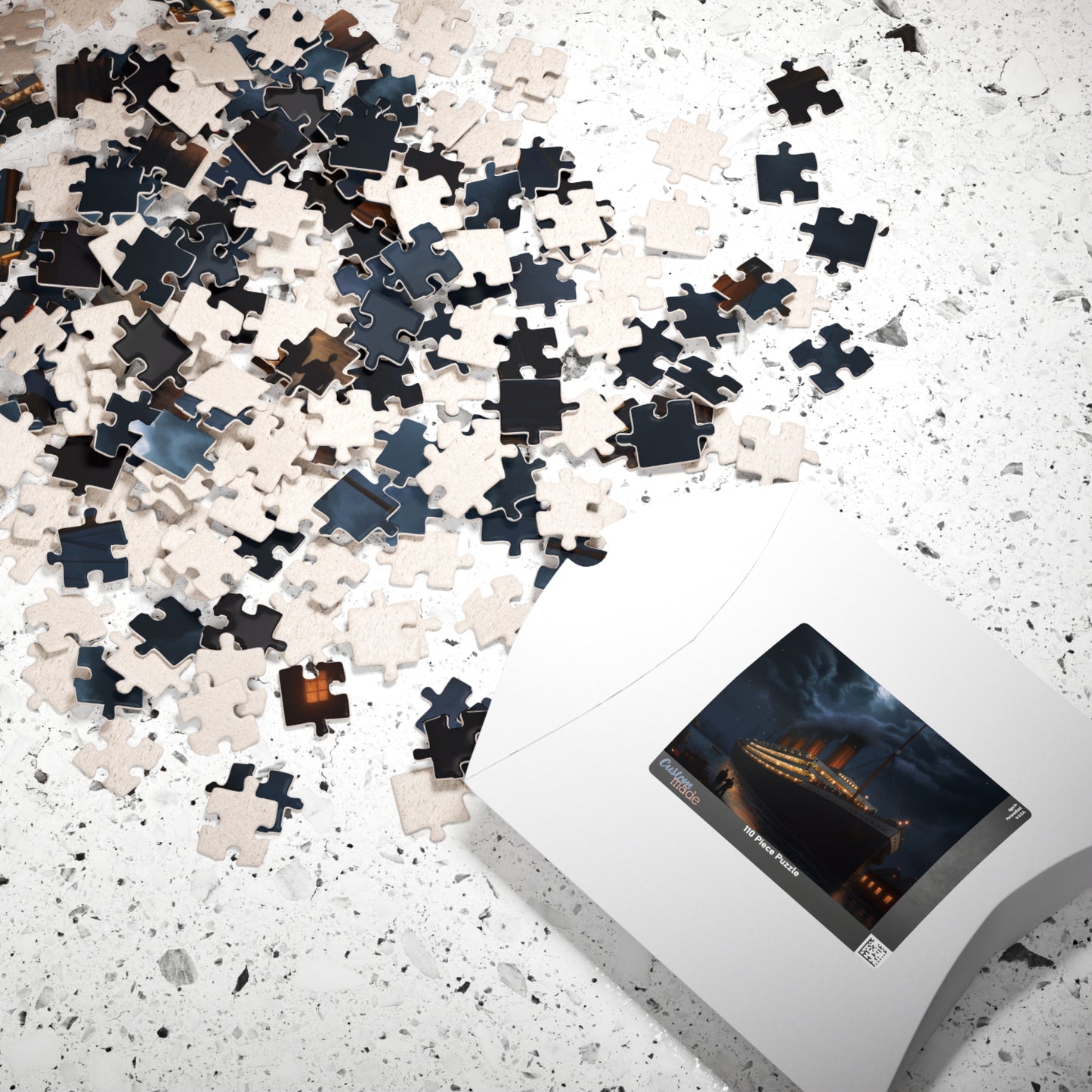 Titanic Moonlit Jigsaw Puzzle — RMS Titanic Night Scene (110–1014 pcs)
