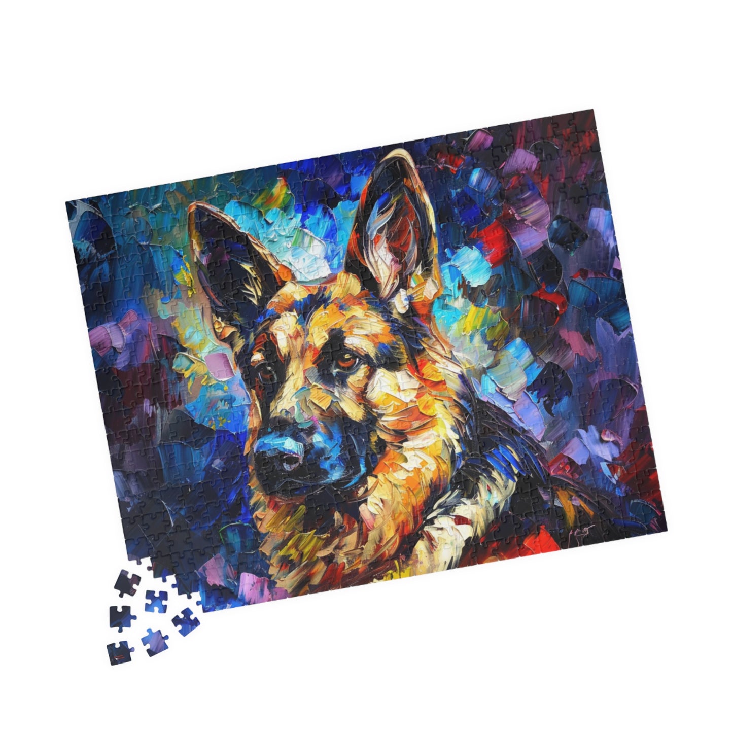 German Shepherd Puzzle (110, 252, 500, 1014-piece) Family Pet Canine K9 K-9 Guard Dog Man's Best Friend Companion Partner Officer 1000 500