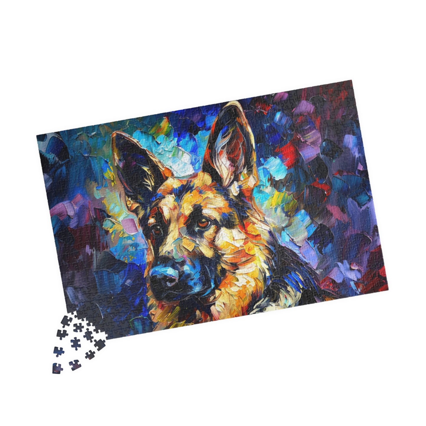 German Shepherd Puzzle (110, 252, 500, 1014-piece) Family Pet Canine K9 K-9 Guard Dog Man's Best Friend Companion Partner Officer 1000 500