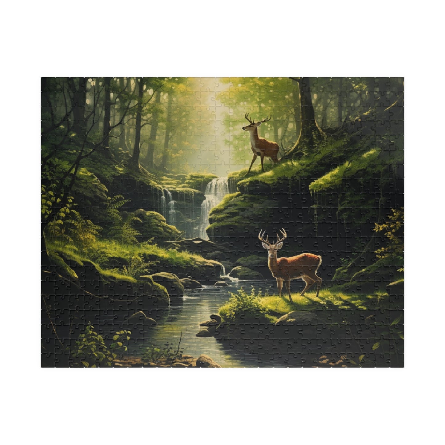Wilderness Bucks Jigsaw Puzzle — Scenic Deer Landscape (110–1014 Pieces)