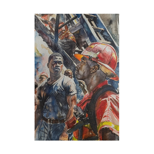 African American Firefighter Puzzle #2 (110, 252, 520, 1014-piece) America's Bravest Jig Saw 1000 500 Tabletop Games Black Firemen Fireman