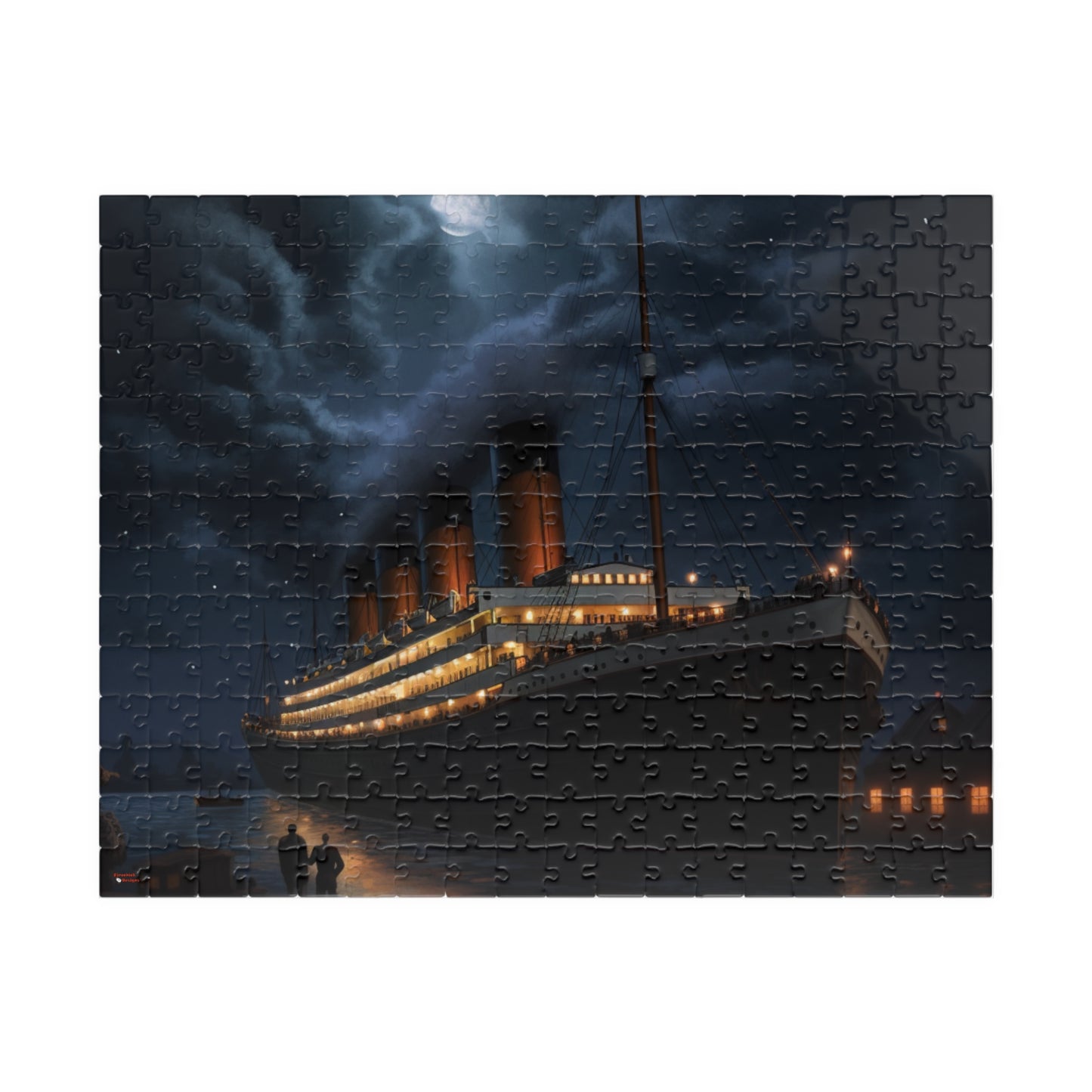 Titanic Moonlit Jigsaw Puzzle — RMS Titanic Night Scene (110–1014 pcs)