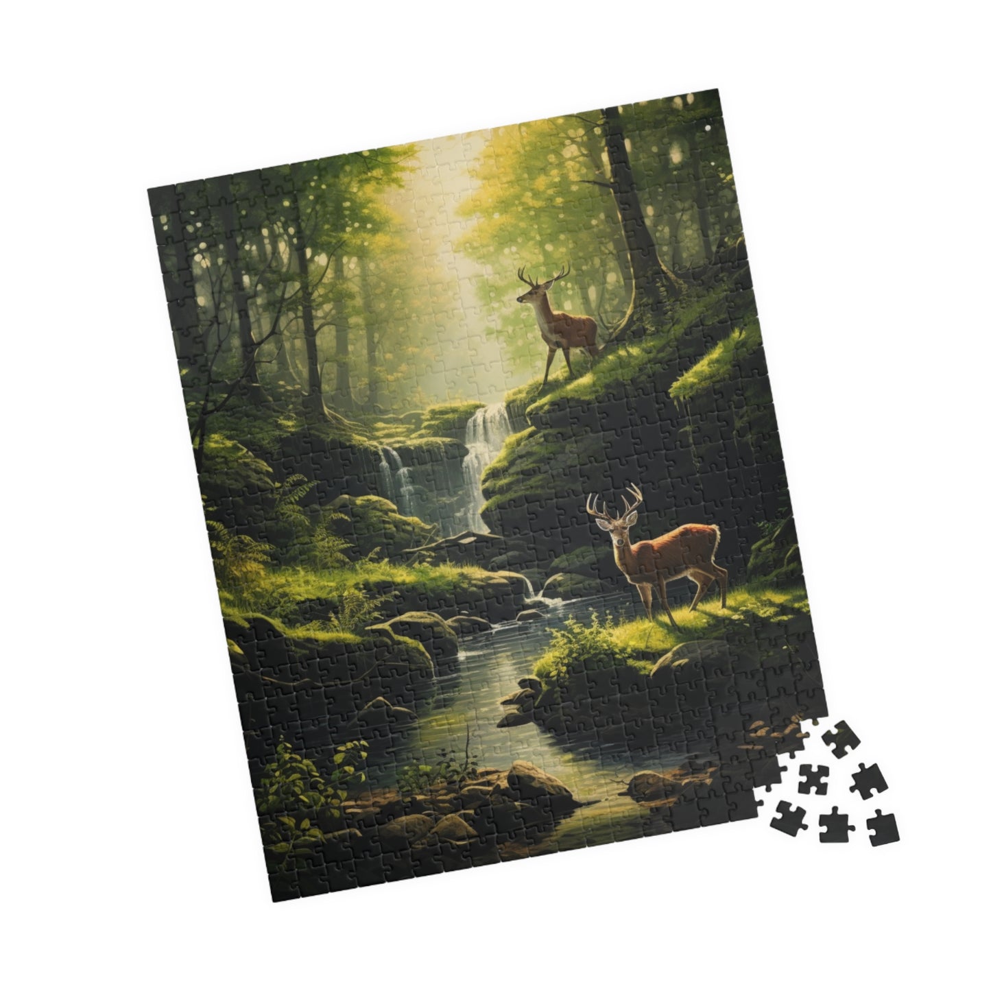 Wilderness Bucks Jigsaw Puzzle — Scenic Deer Landscape (110–1014 Pieces)