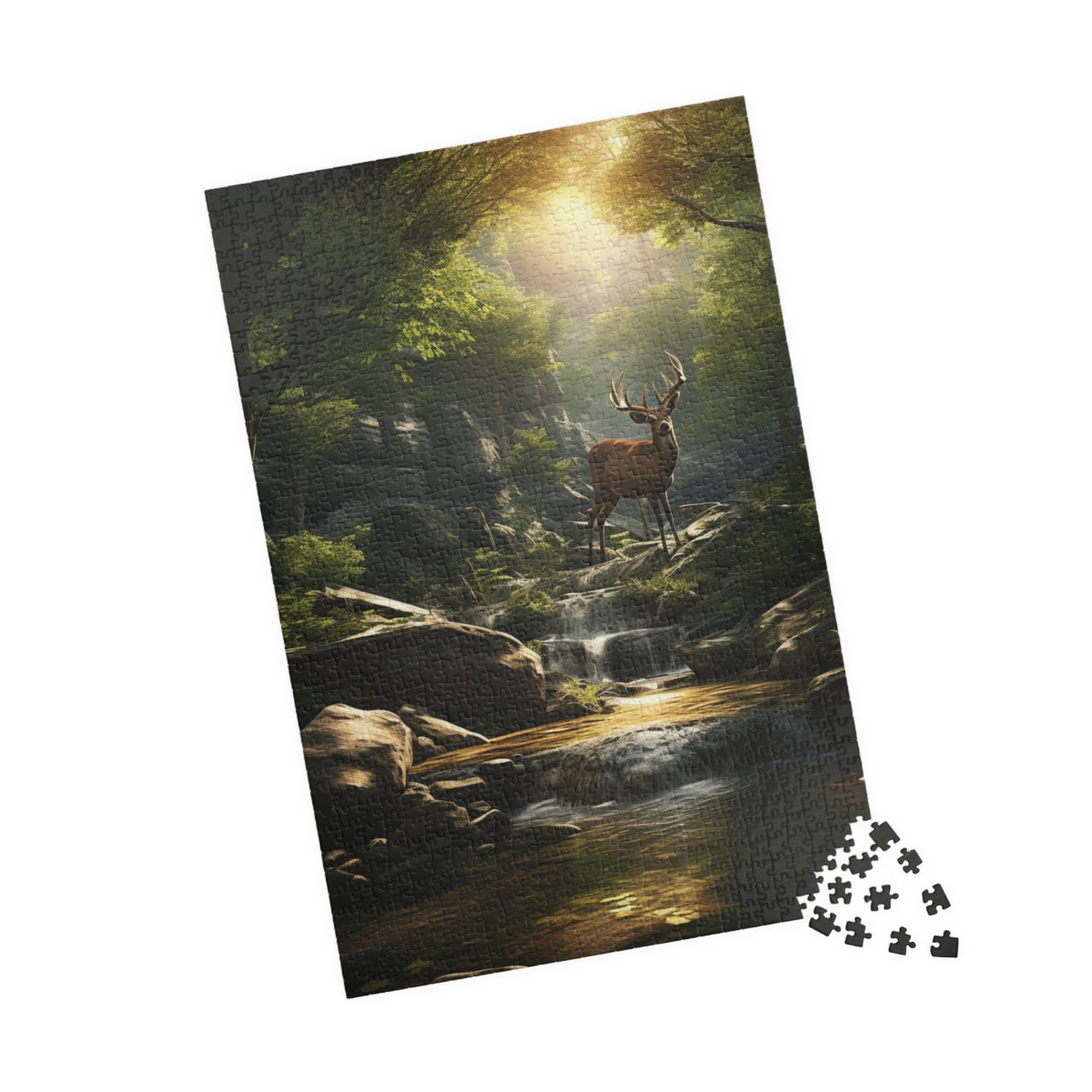 Deer Buck Puzzle — 110/252/520/1014-Piece Scenic Wildlife Jigsaw