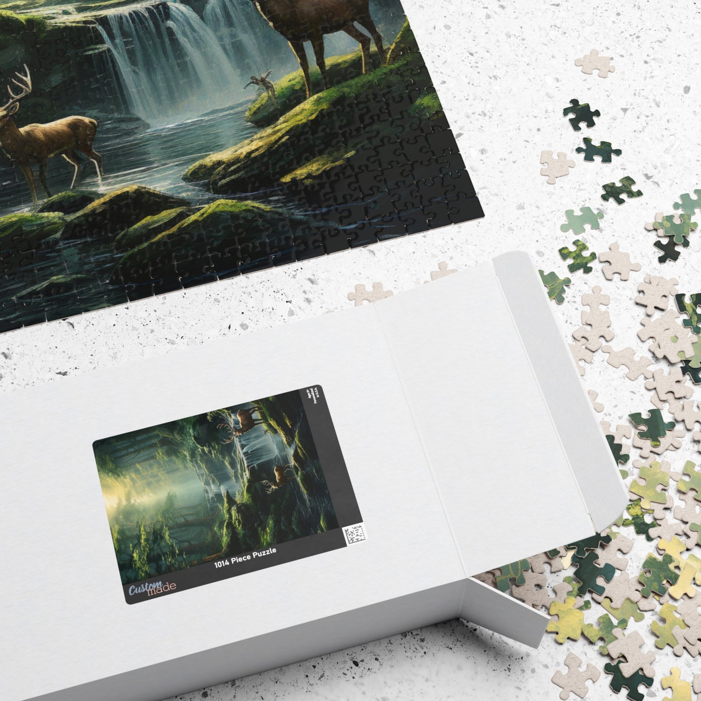 Forest Bucks Puzzle — Deer Pair Woodland Jigsaw (110–1014 Pieces)