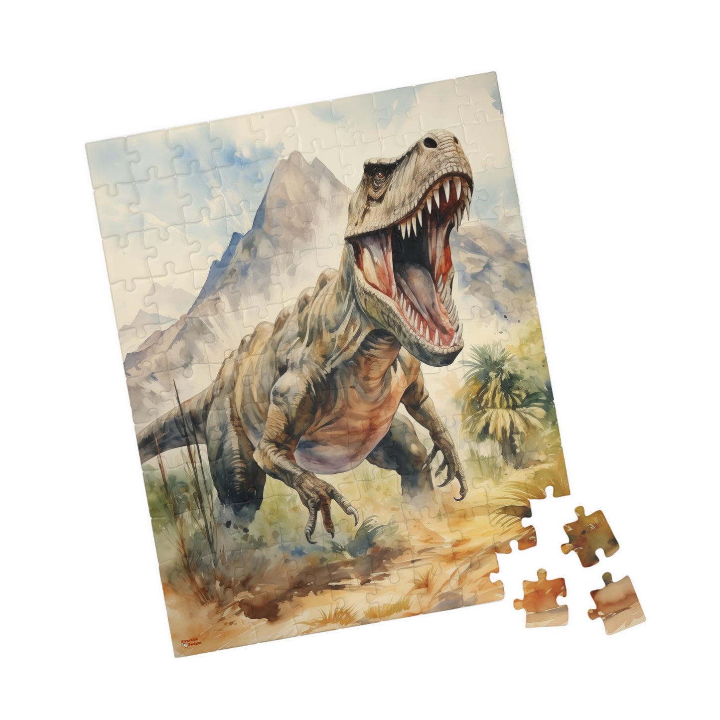 T-Rex Roaring Jigsaw Puzzle — 110–1014 Piece Dinosaur Puzzle (110/252/520/1014)