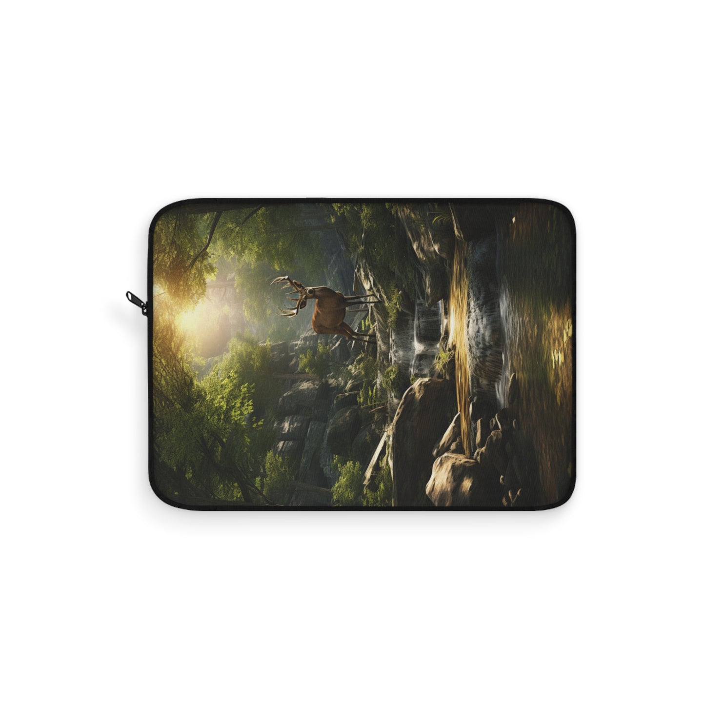 Scenic Buck Laptop Sleeve — Deer Nature Wildlife Sleeve