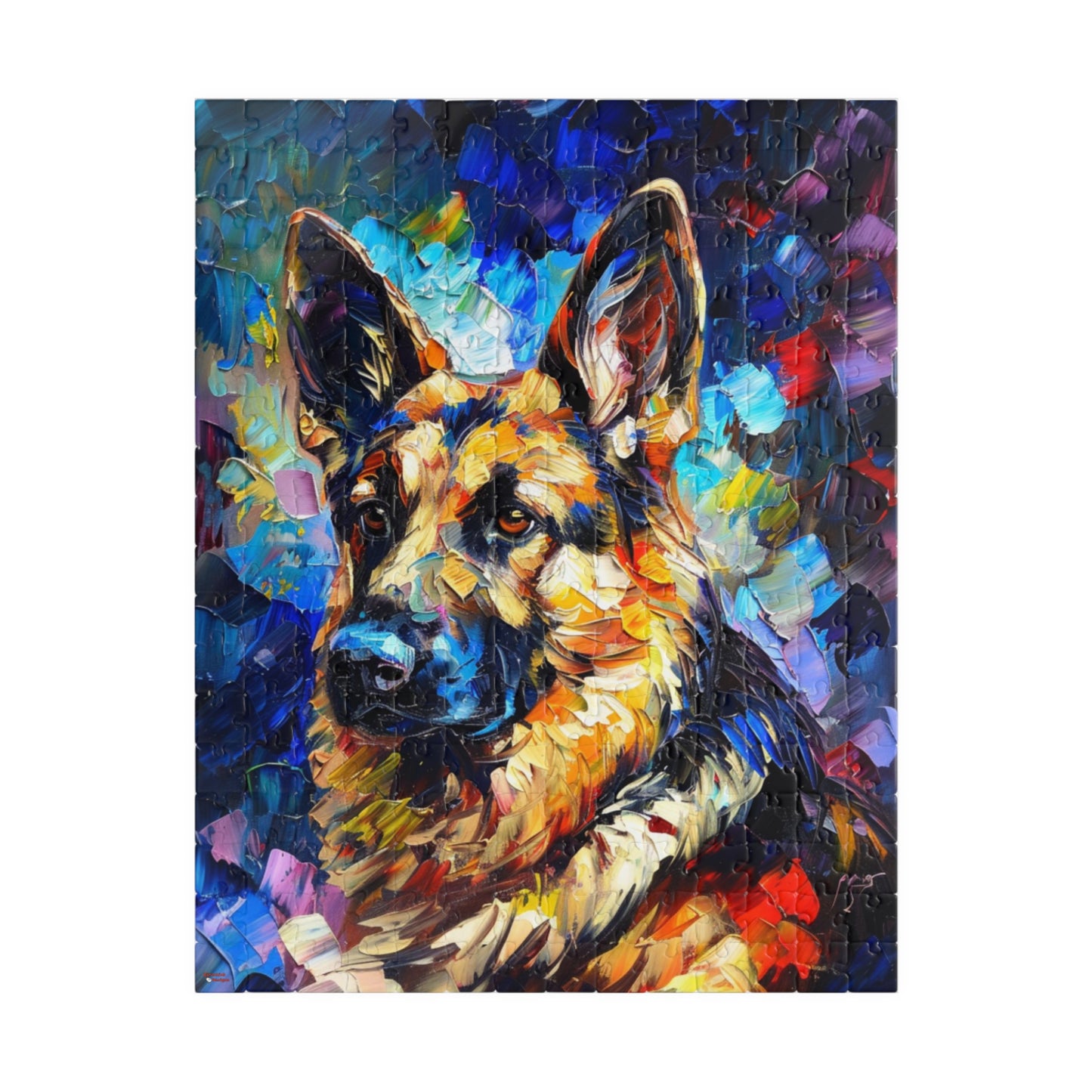 German Shepherd Puzzle (110, 252, 500, 1014-piece) Family Pet Canine K9 K-9 Guard Dog Man's Best Friend Companion Partner Officer 1000 500